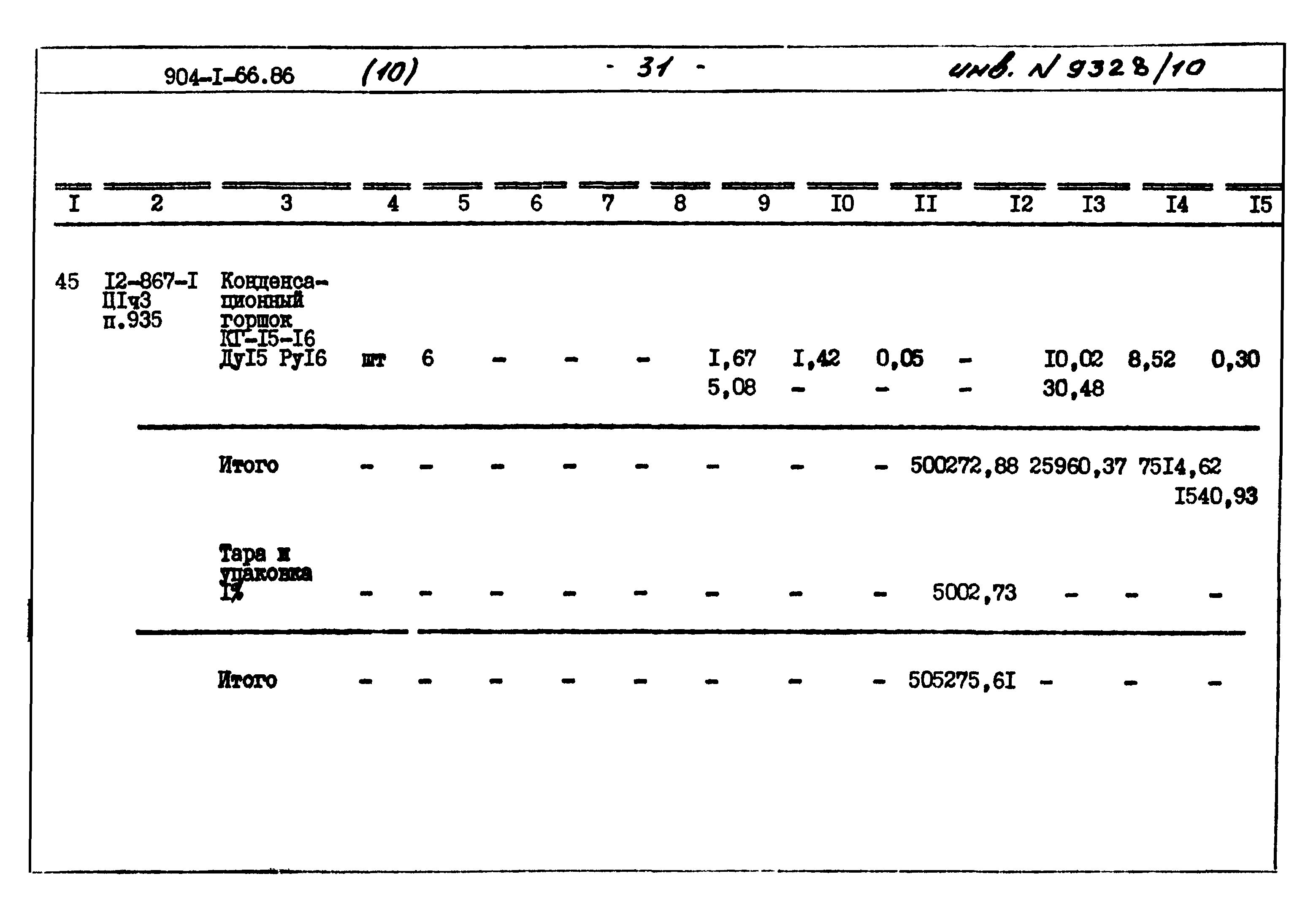 Типовой проект 904-1-66.86