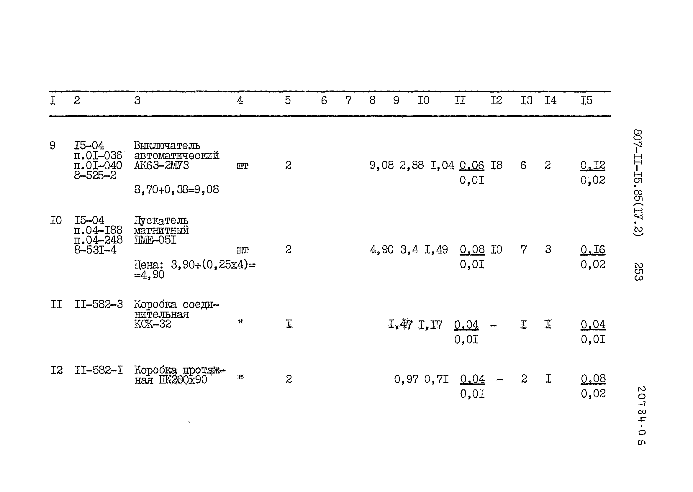 Типовой проект 807-11-15.85