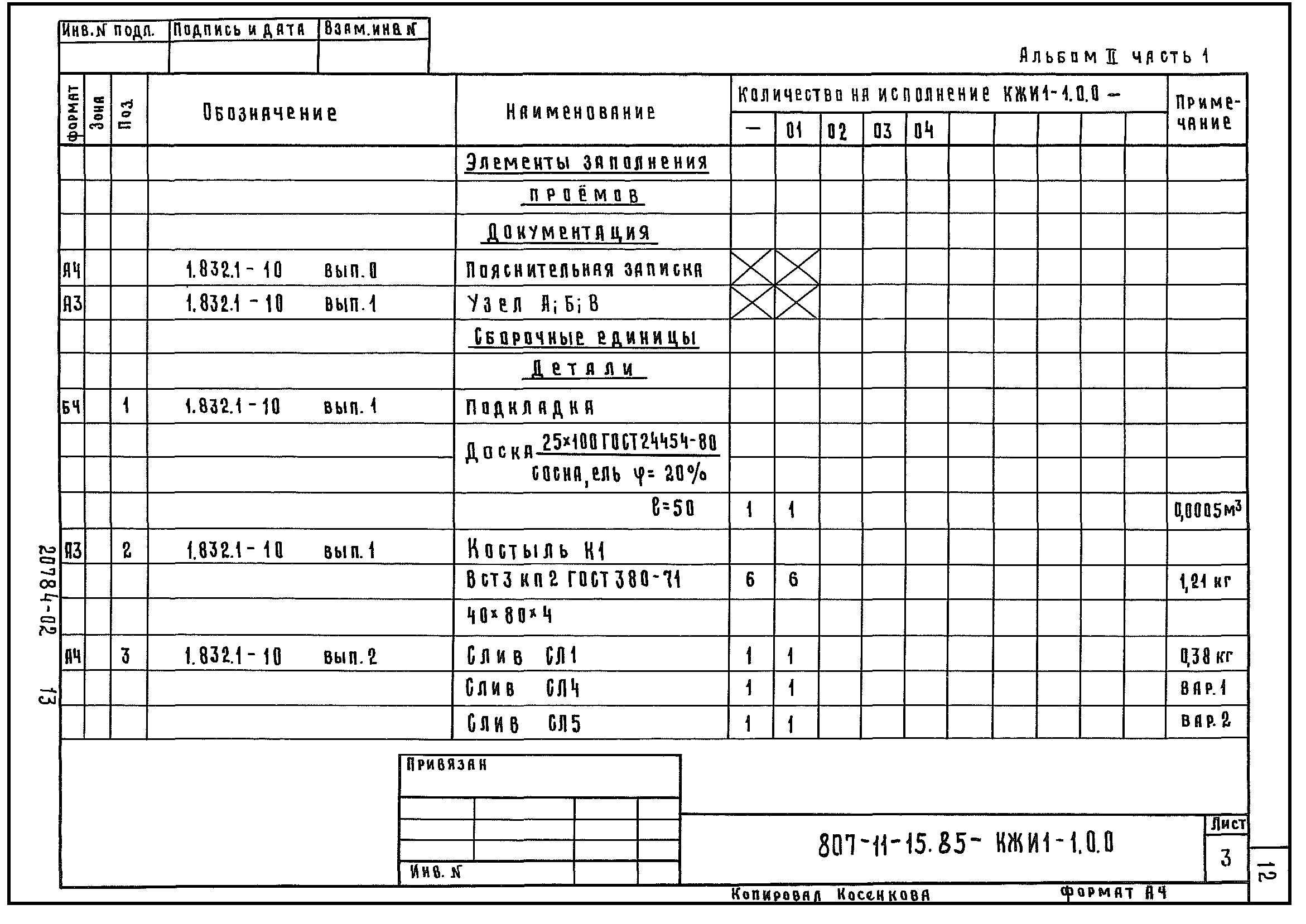 Типовой проект 807-11-15.85