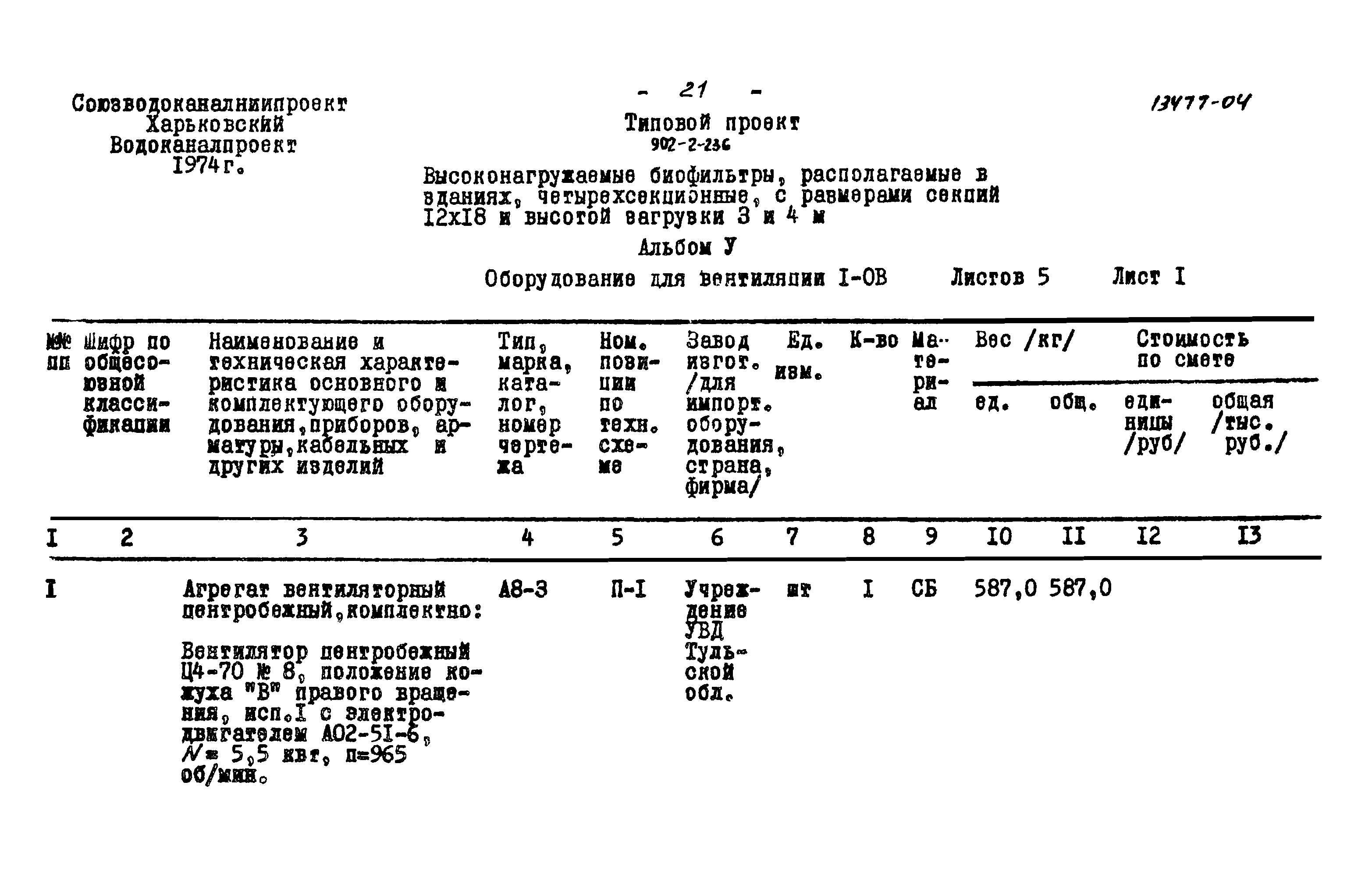 Типовой проект 902-2-236