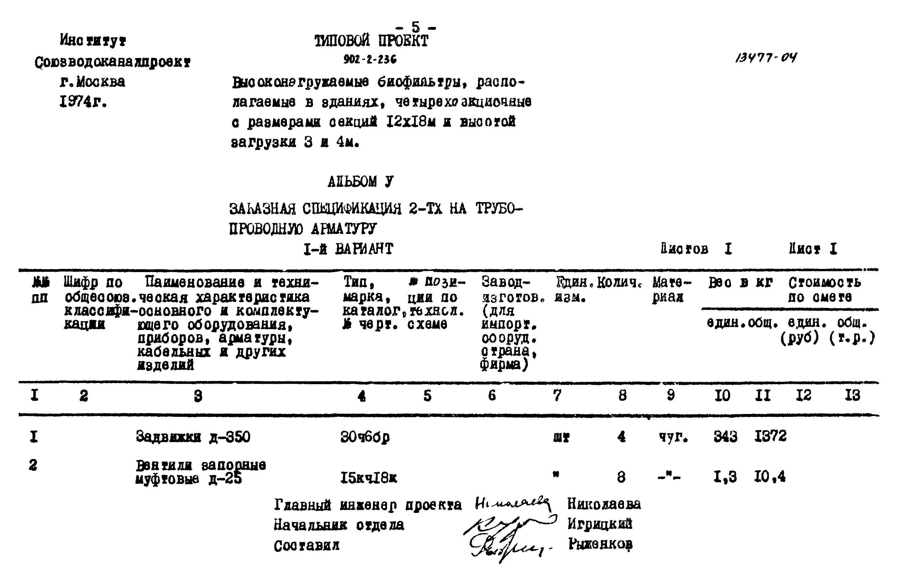 Типовой проект 902-2-236