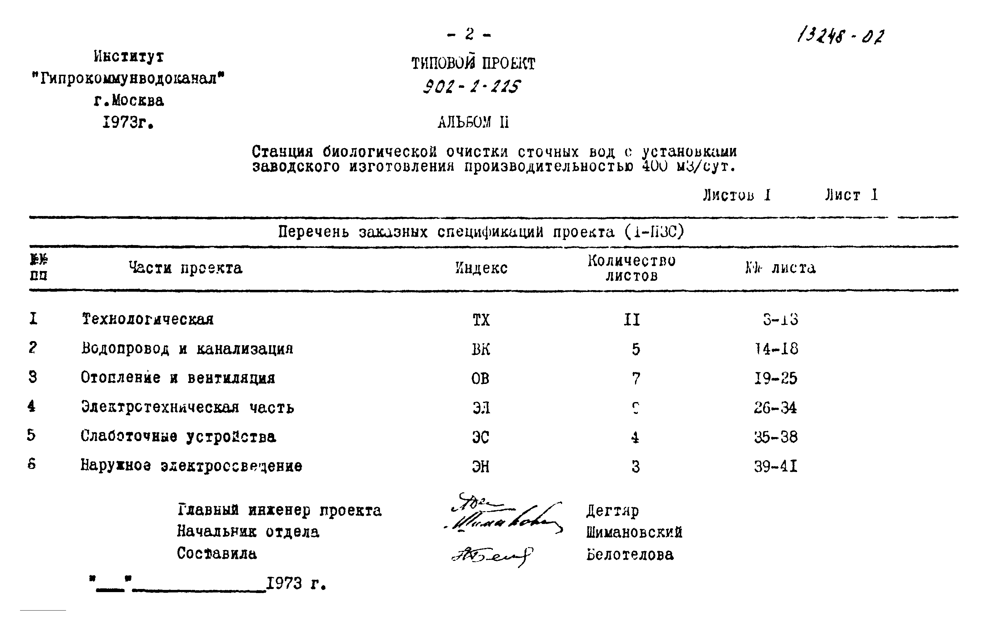 Типовой проект 902-2-225