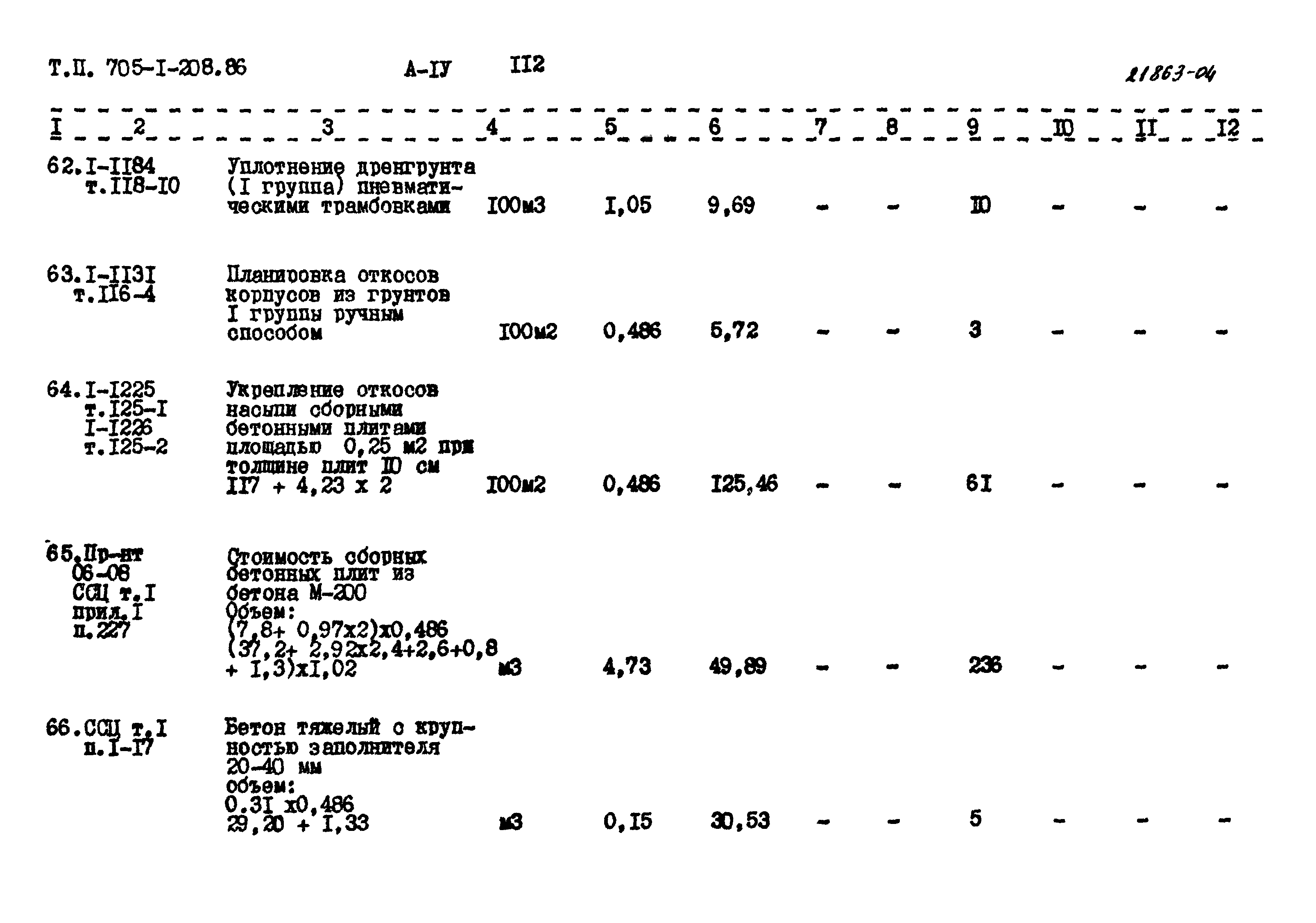 Типовой проект 705-1-208.86