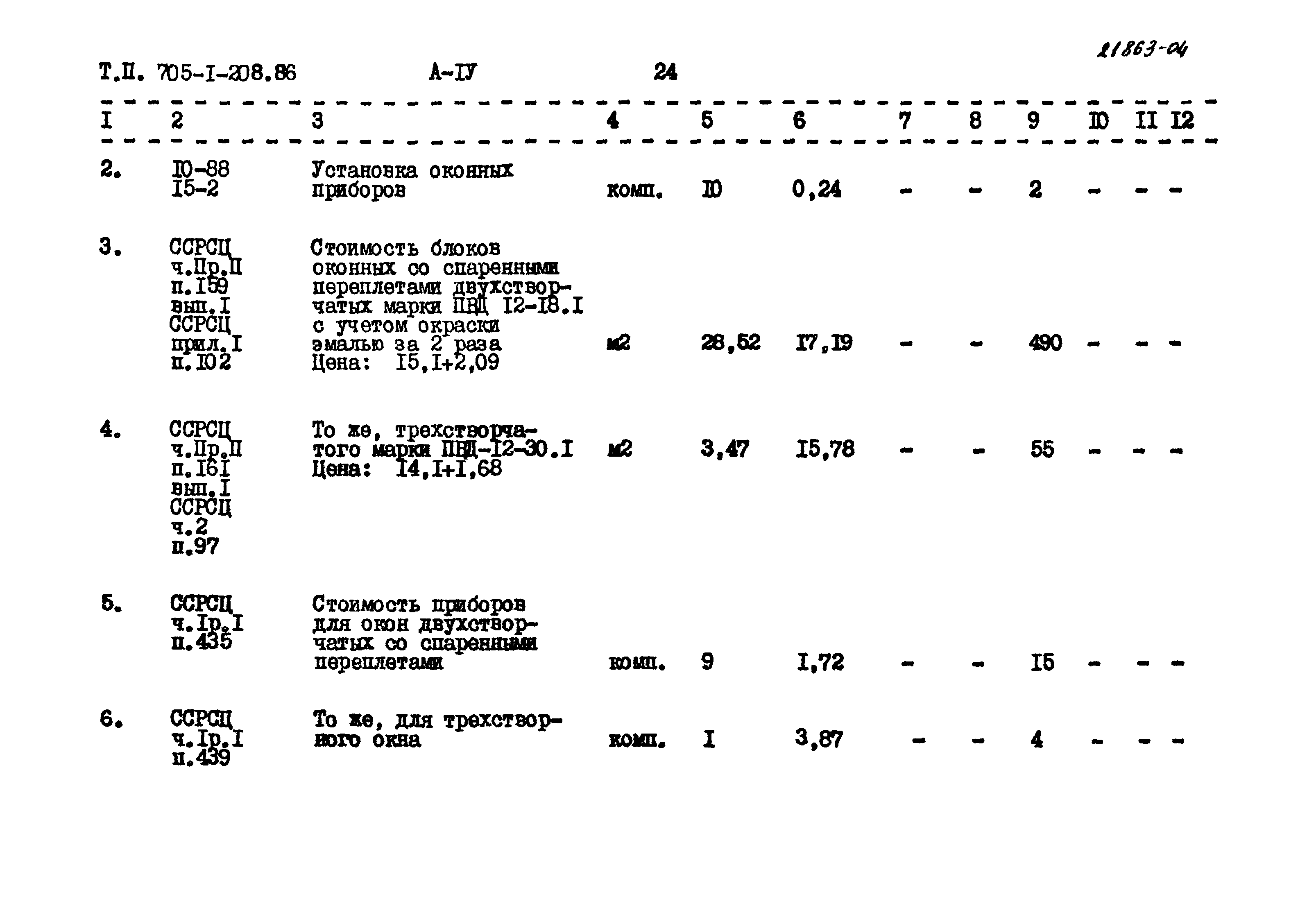 Типовой проект 705-1-208.86