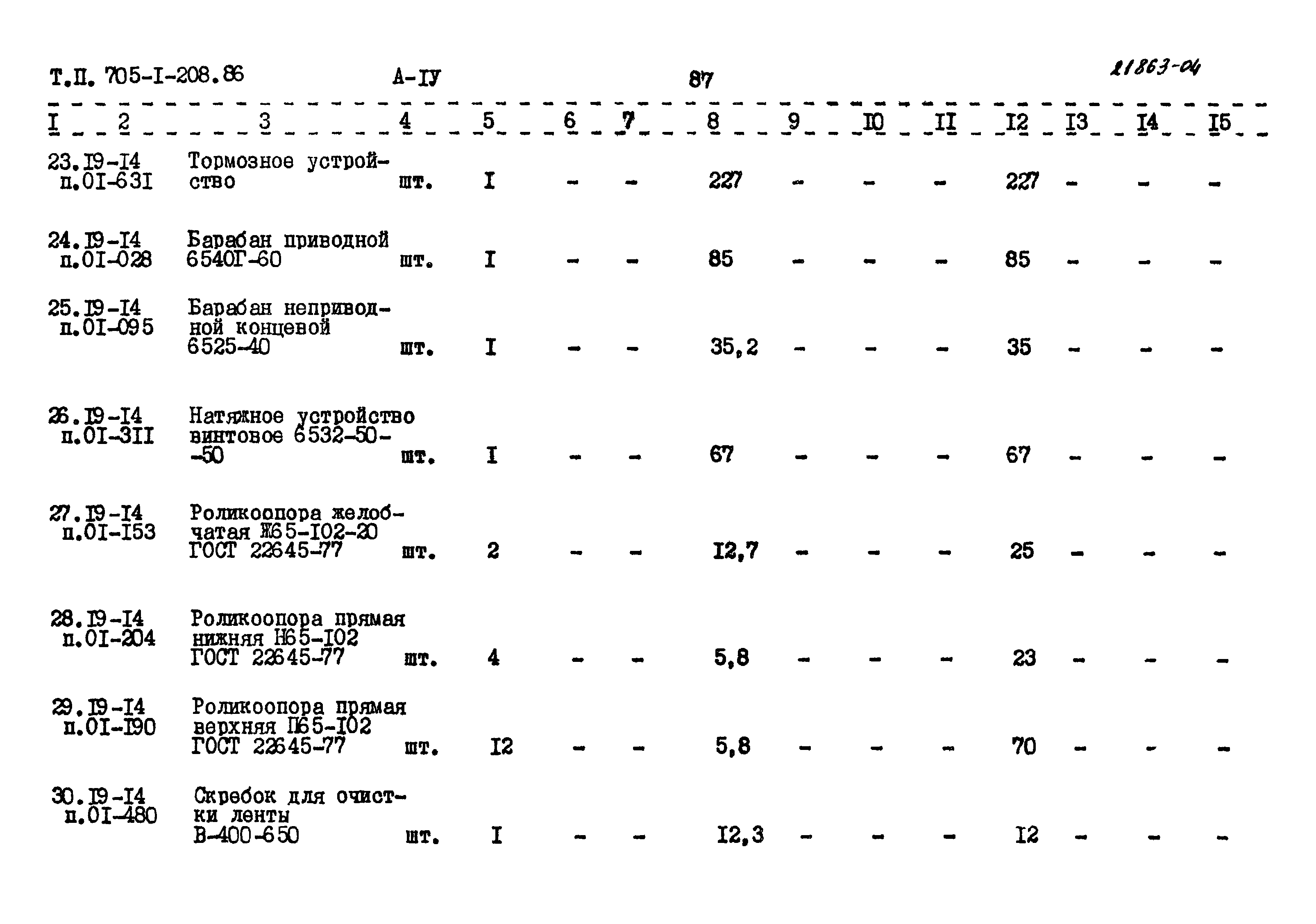 Типовой проект 705-1-208.86