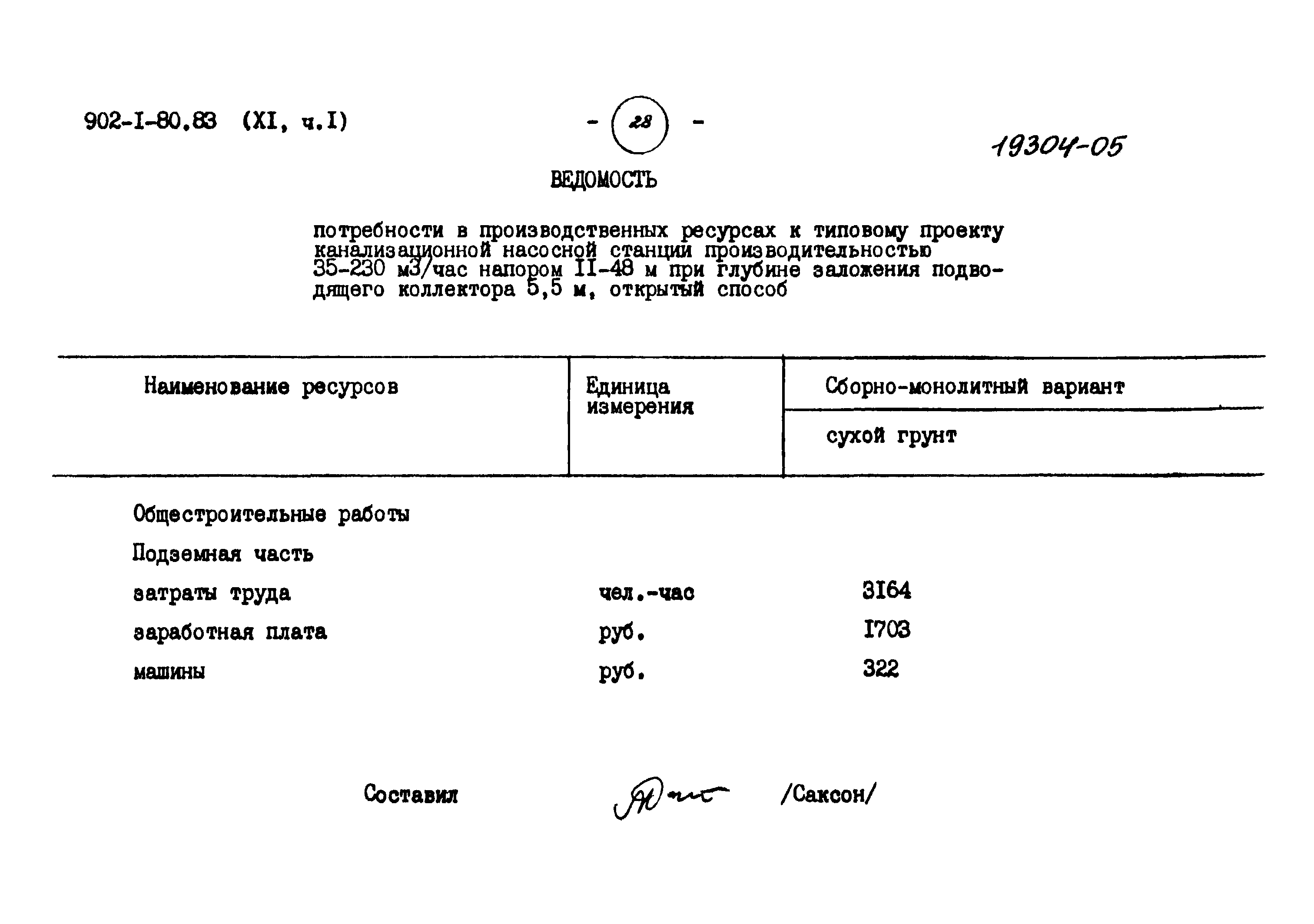 Типовой проект 902-1-80.83