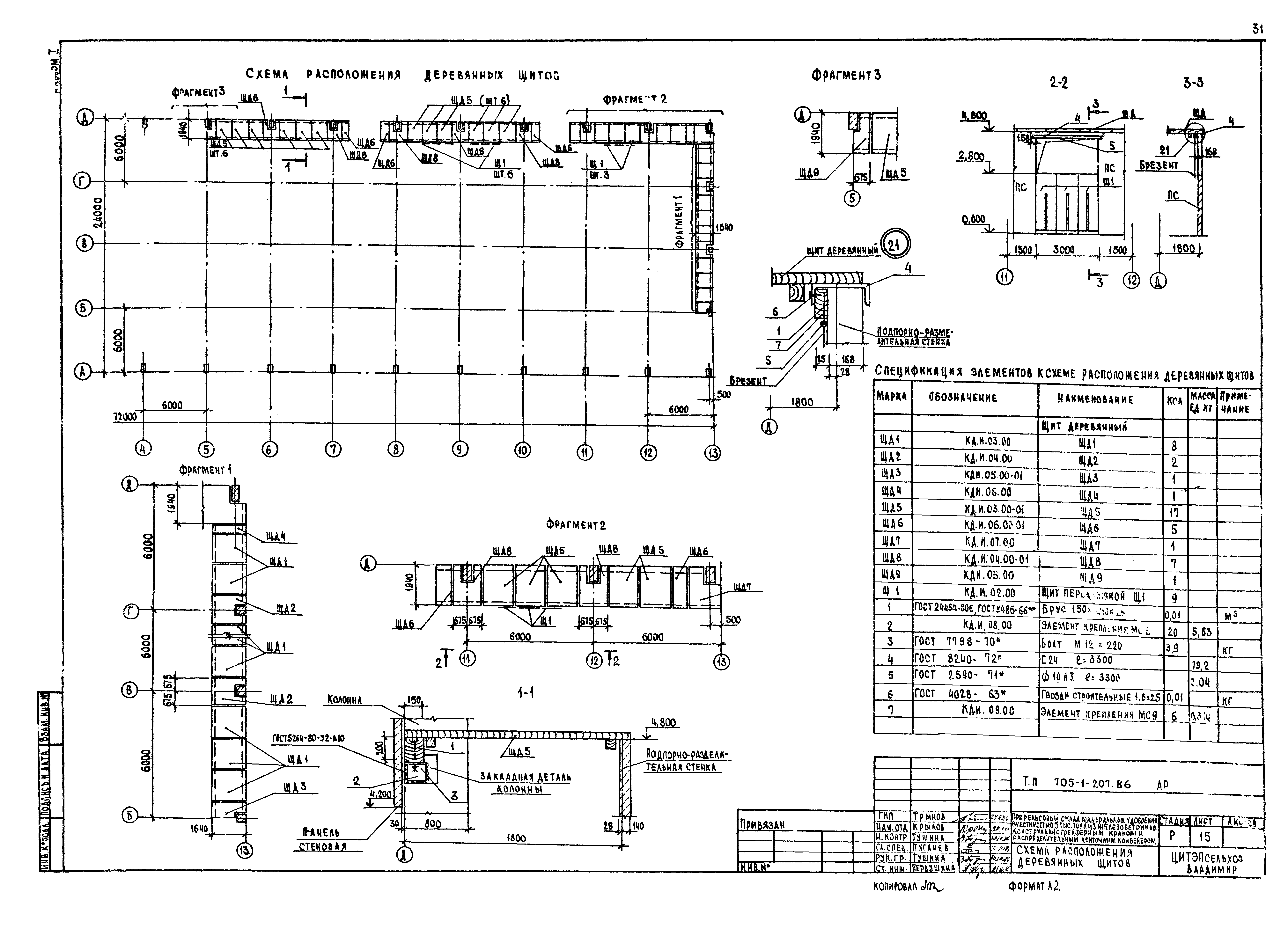 Скачать Типовой проект 705-1-207.86 Альбом I. Пояснительная записка.  Технология производства. Архитектурные решения. Конструкции железобетонные.  Конструкции металлические. Отопление и вентиляция. Силовое  электрооборудование. Автоматизация технологии ...