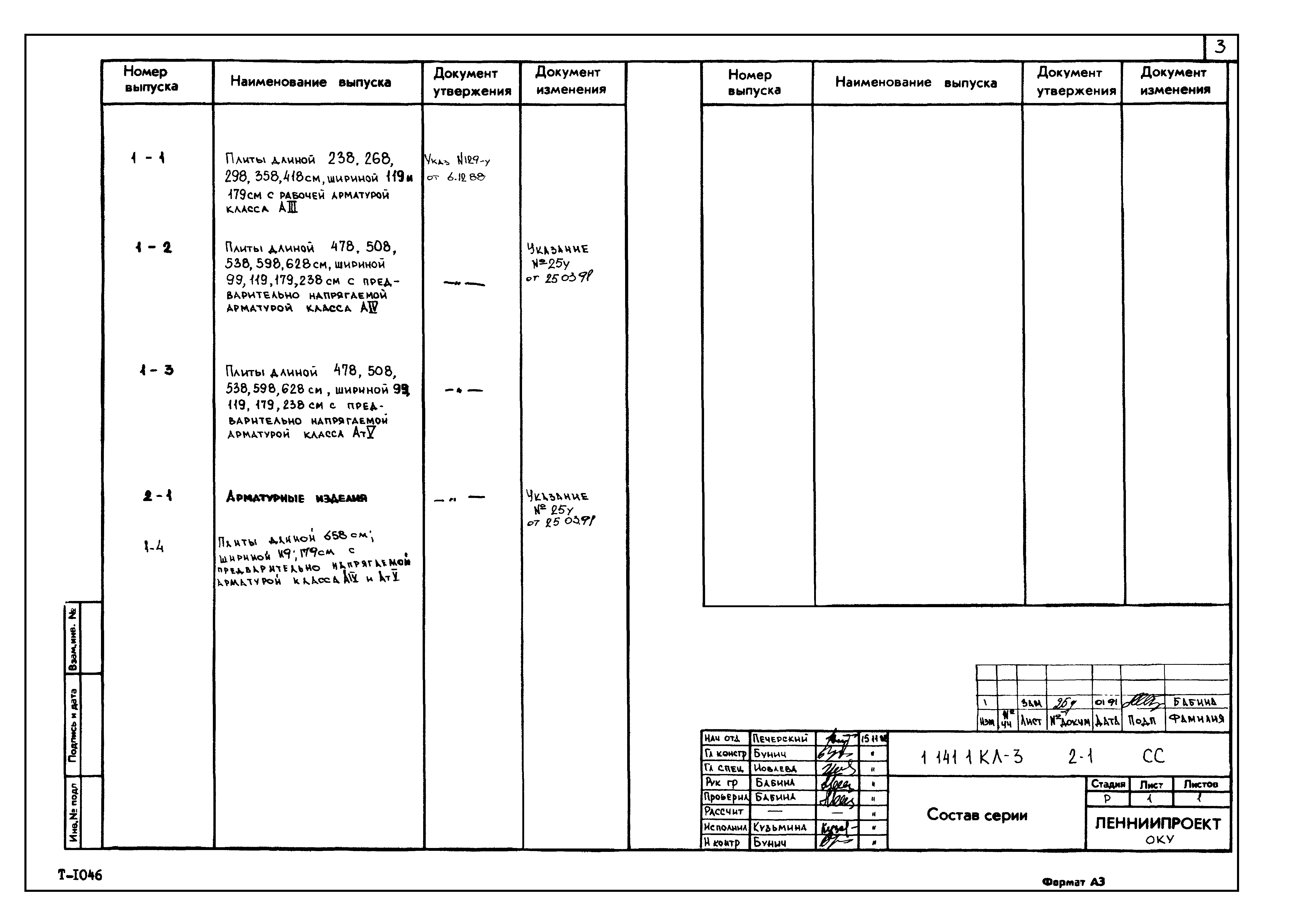 Серия 1.141.1 КЛ-3