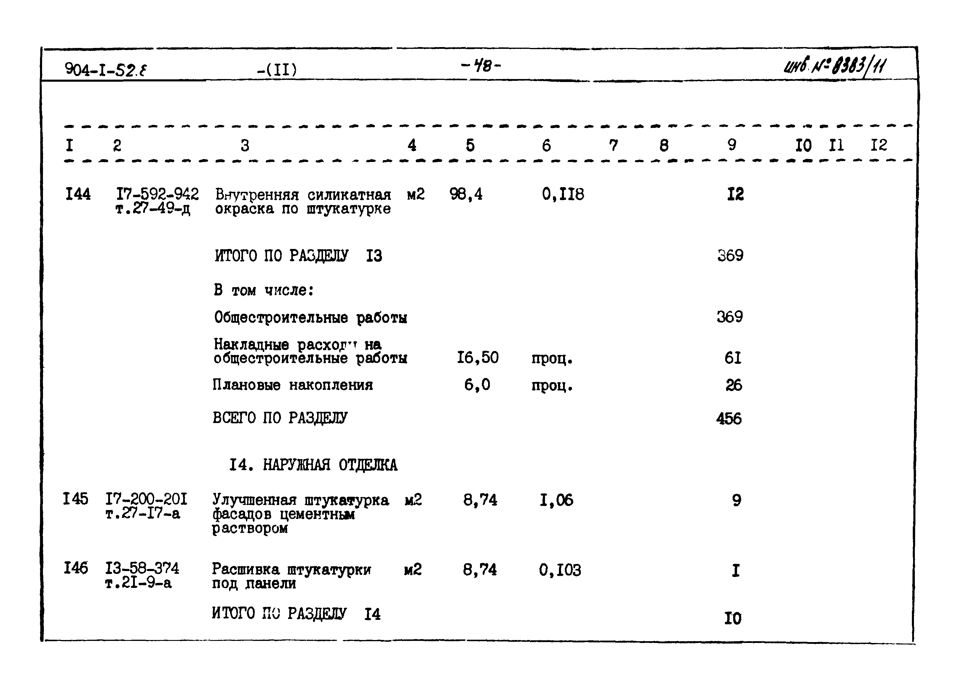 Типовой проект 904-1-52.83