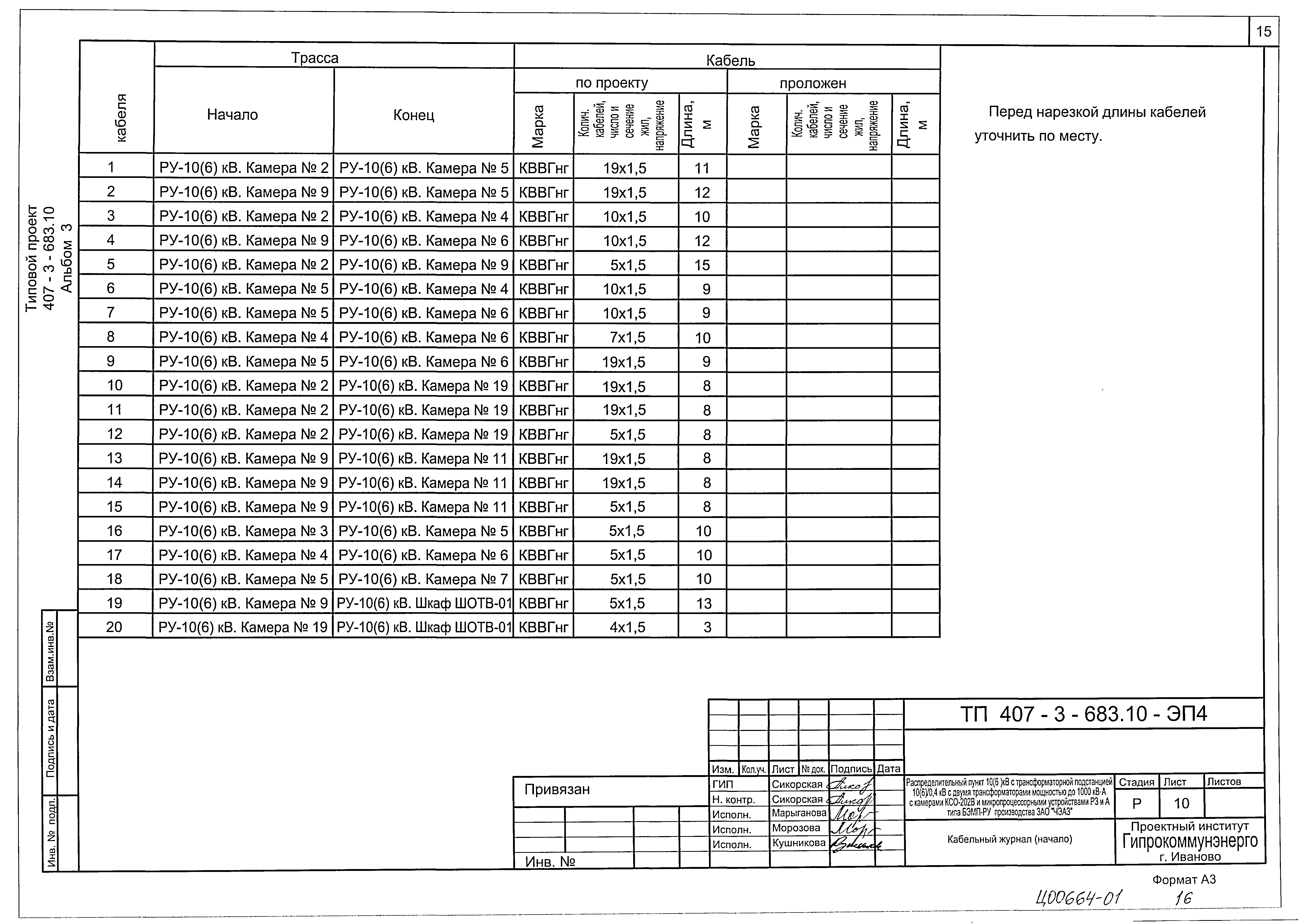 Типовой проект 407-3-683.10