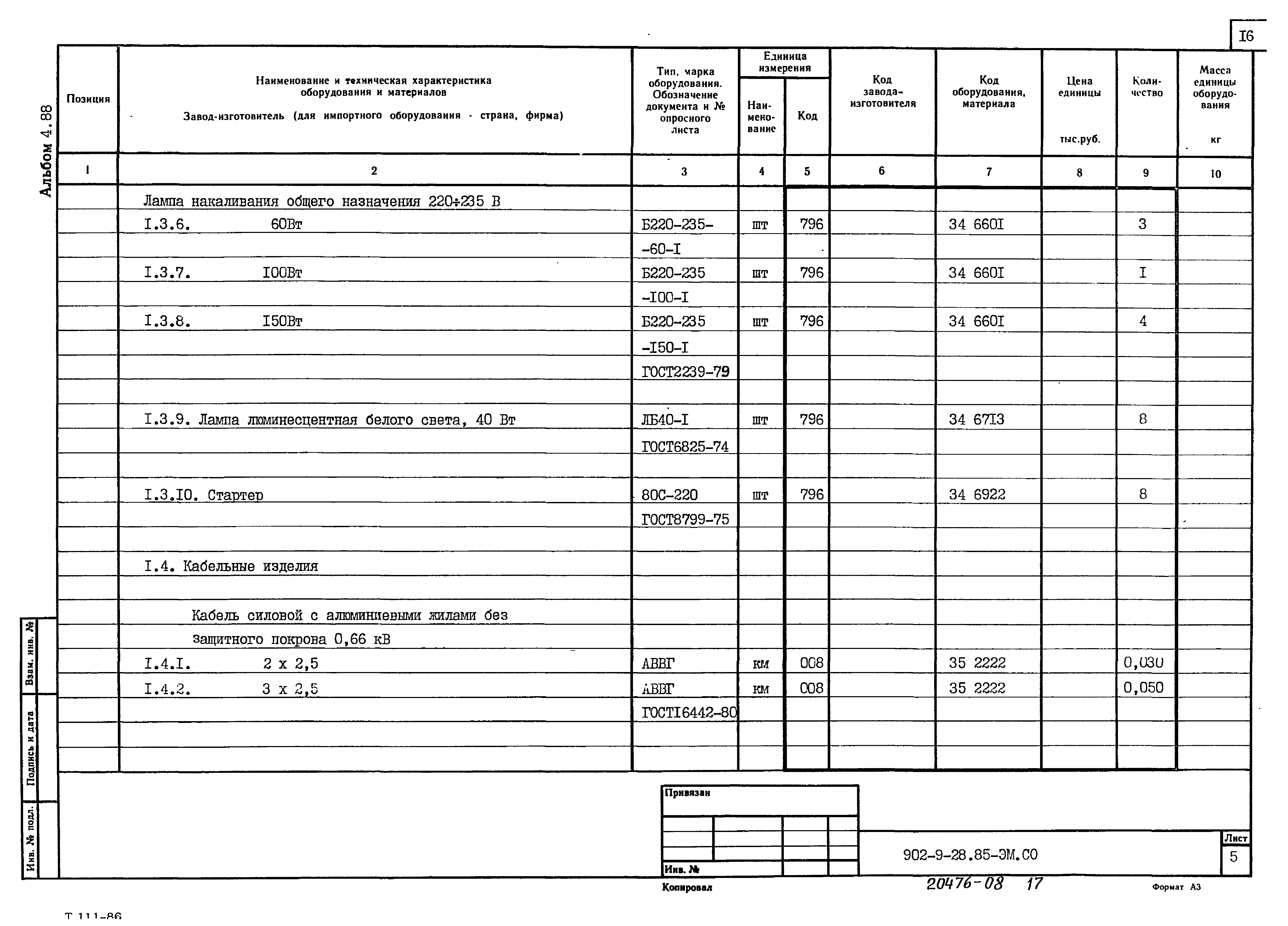 Типовой проект 902-9-28.85