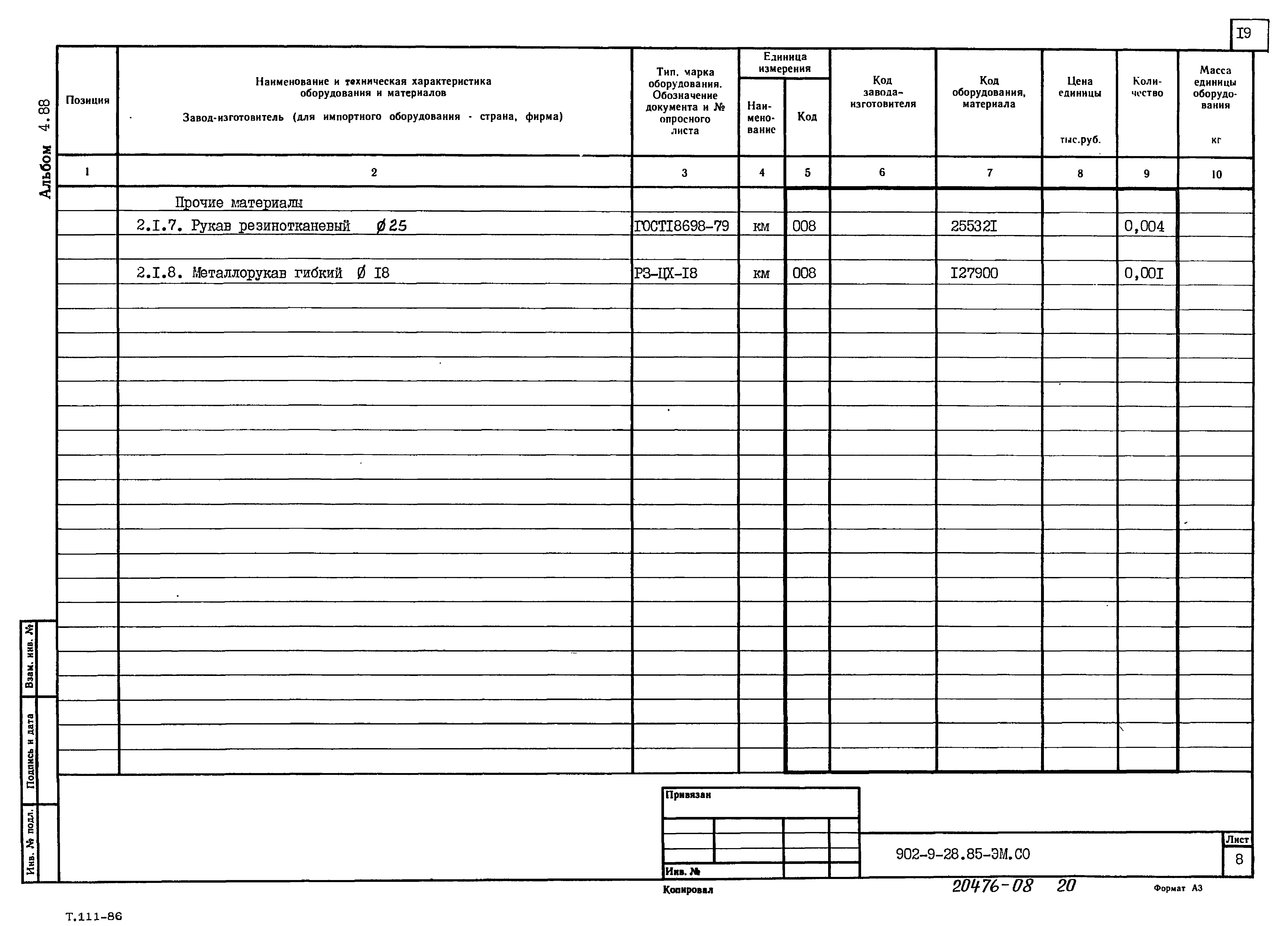 Типовой проект 902-9-28.85