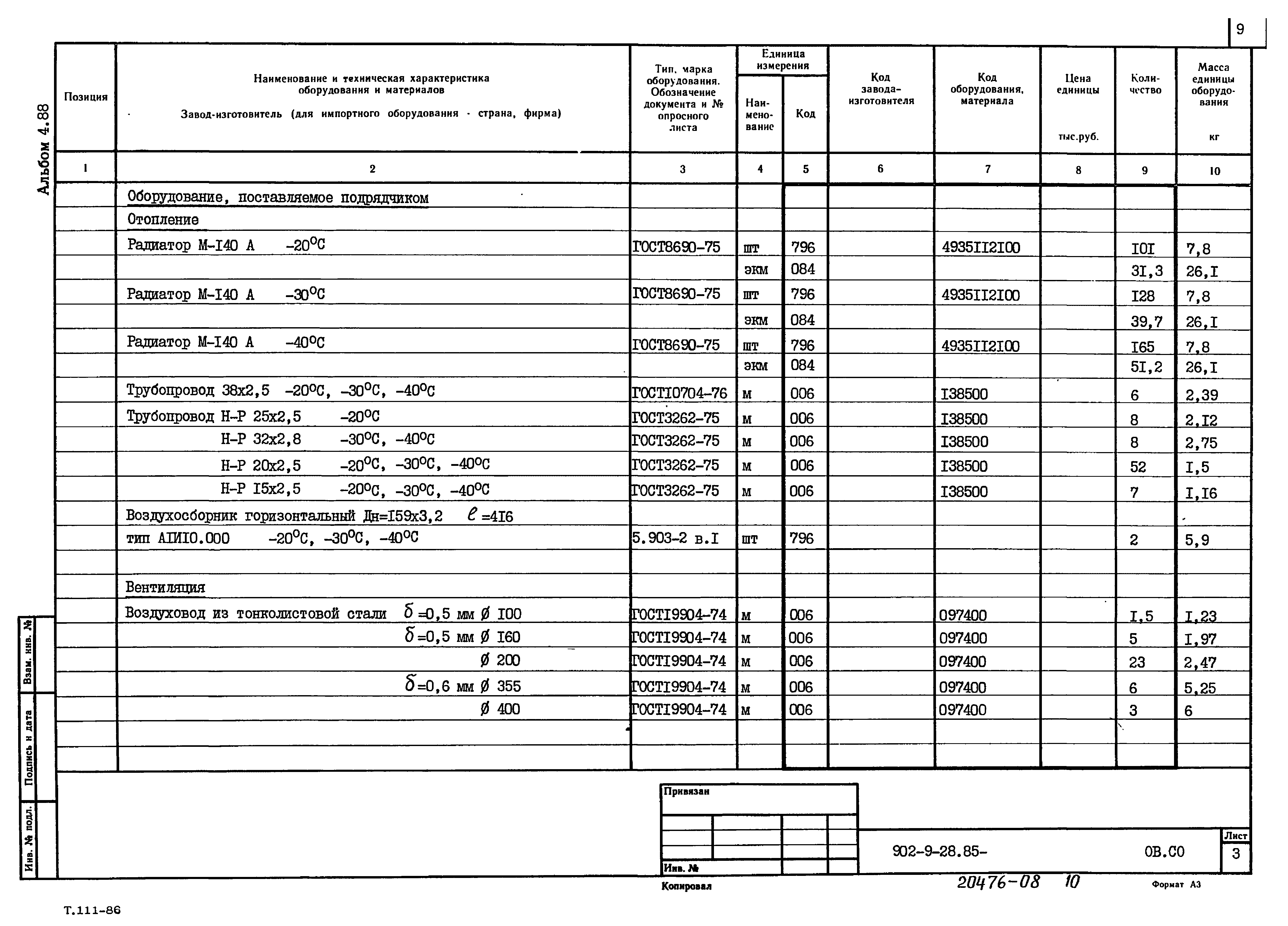 Типовой проект 902-9-28.85