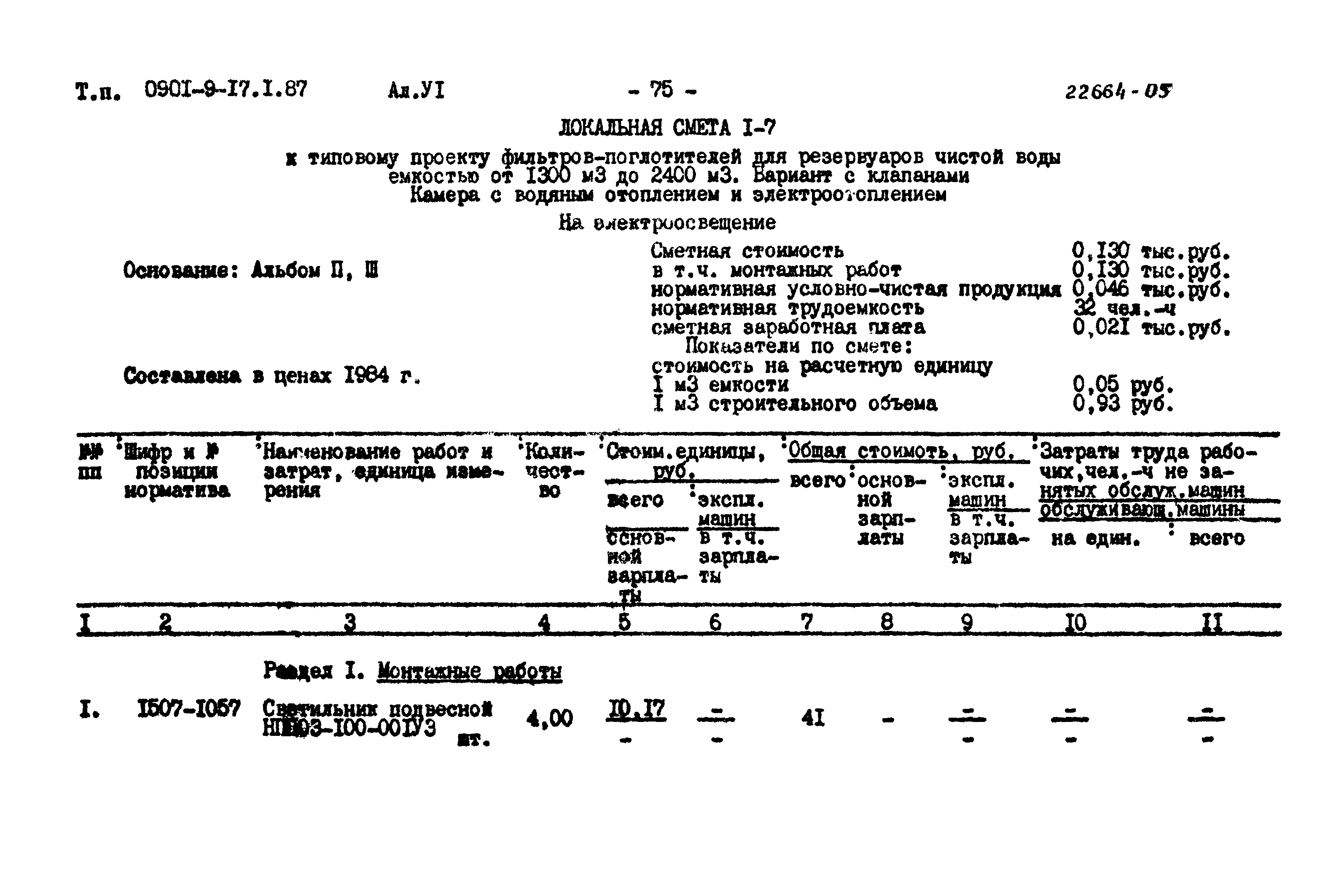 Типовой проект 0901-9-17.2.87