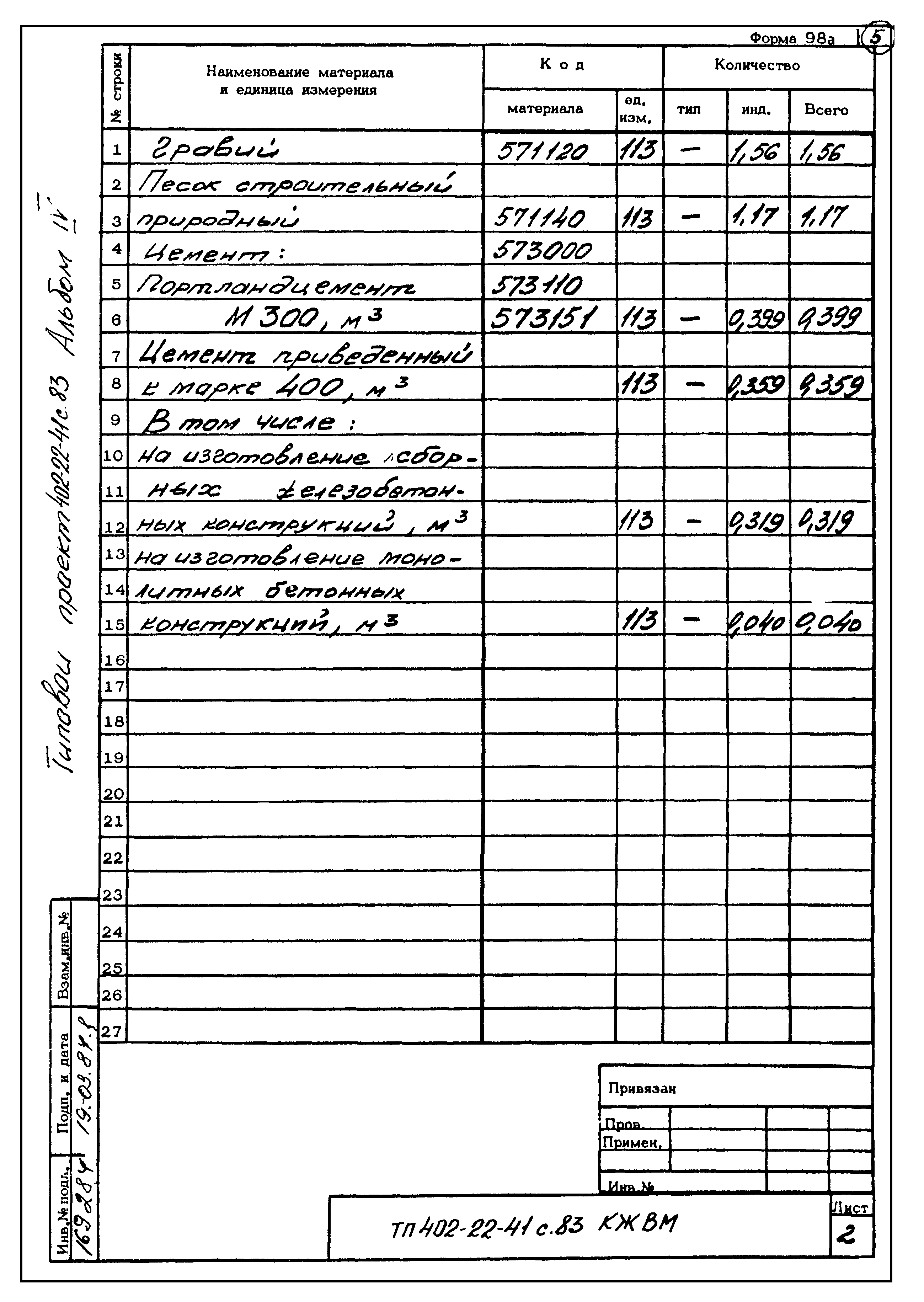 Типовой проект 402-22-41с.83