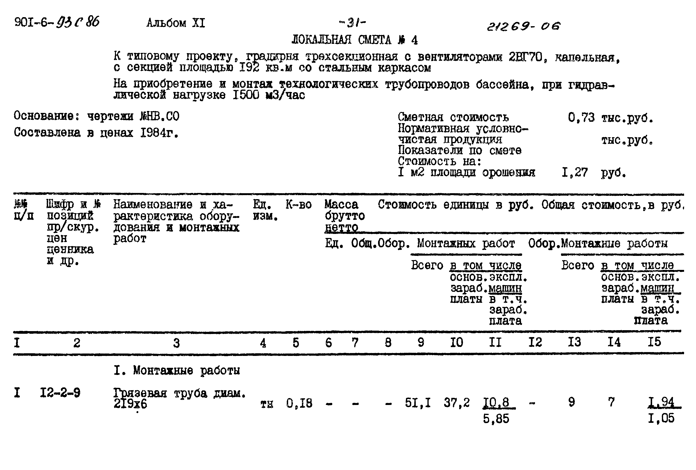 Типовой проект 901-6-93с.86