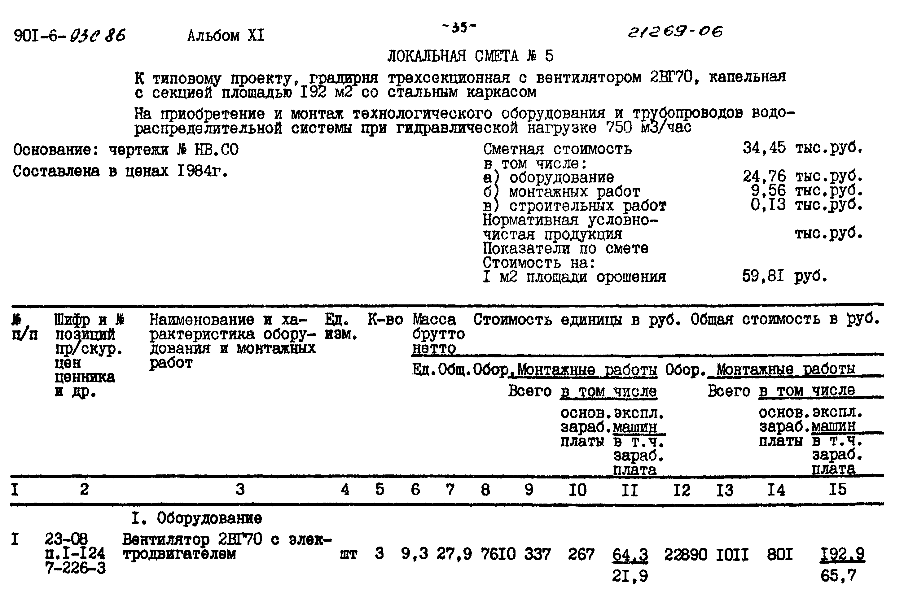 Типовой проект 901-6-93с.86