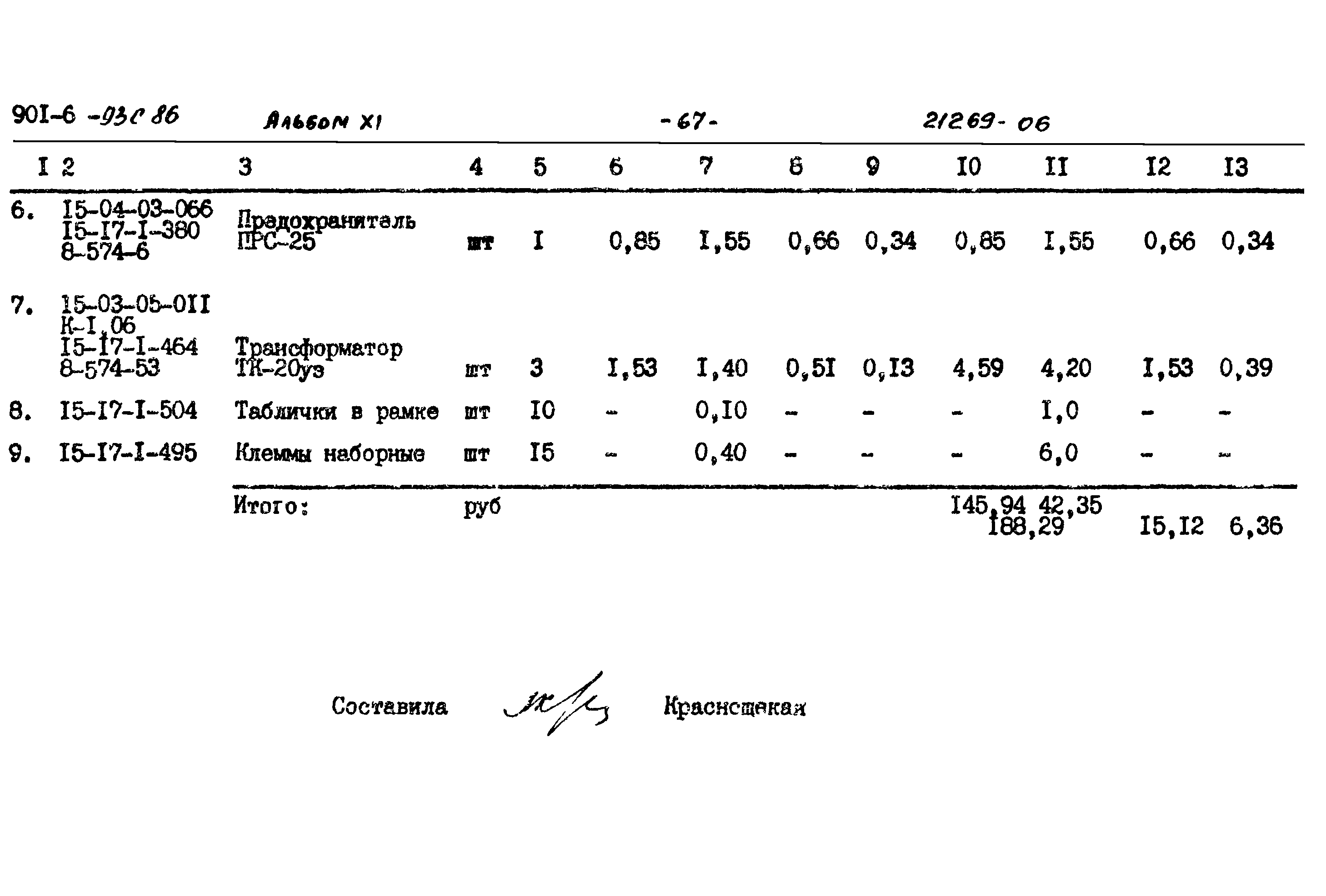 Типовой проект 901-6-93с.86