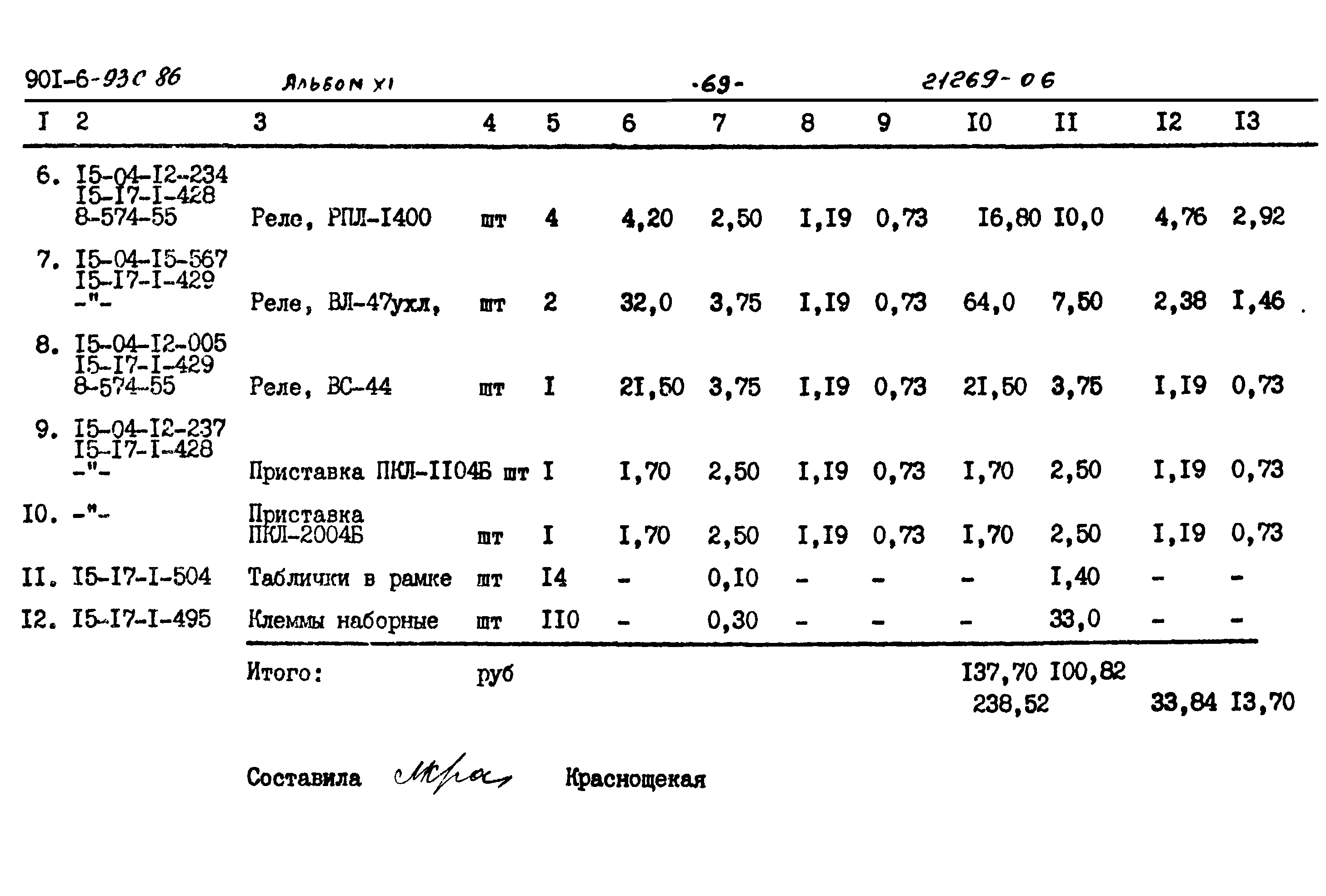 Типовой проект 901-6-93с.86