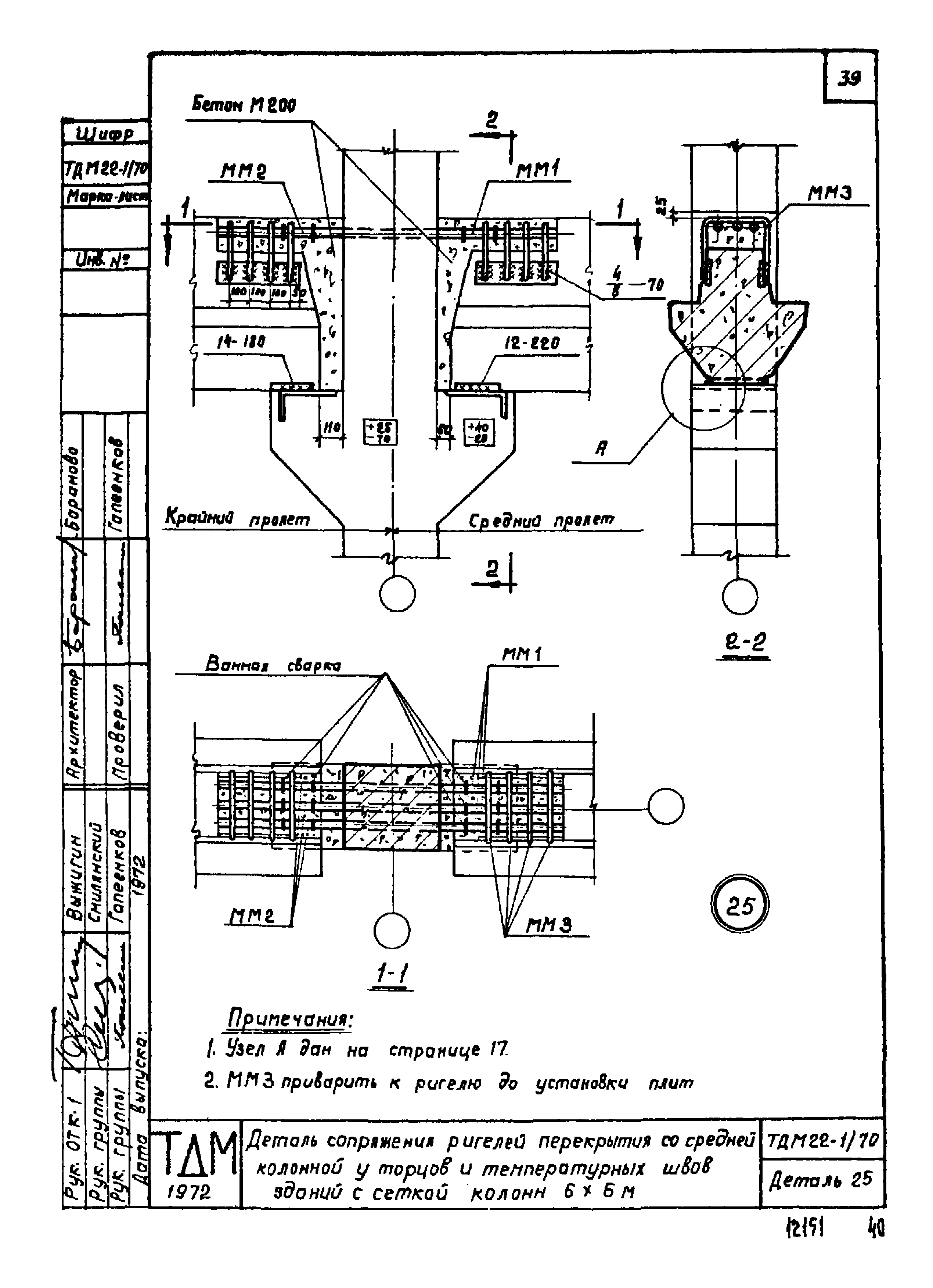 Серия ТДМ22-1/70