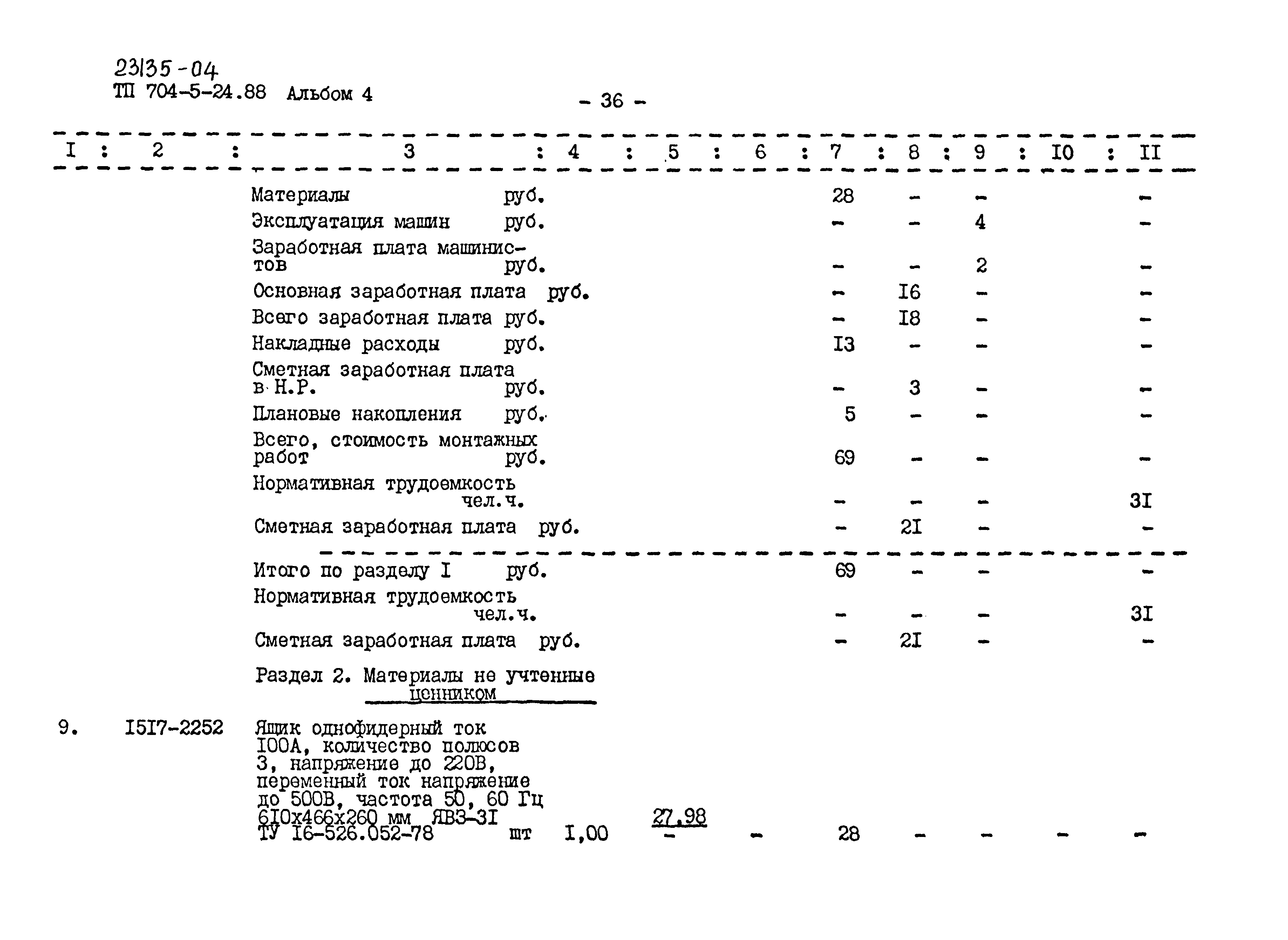 Типовой проект 704-5-24.88