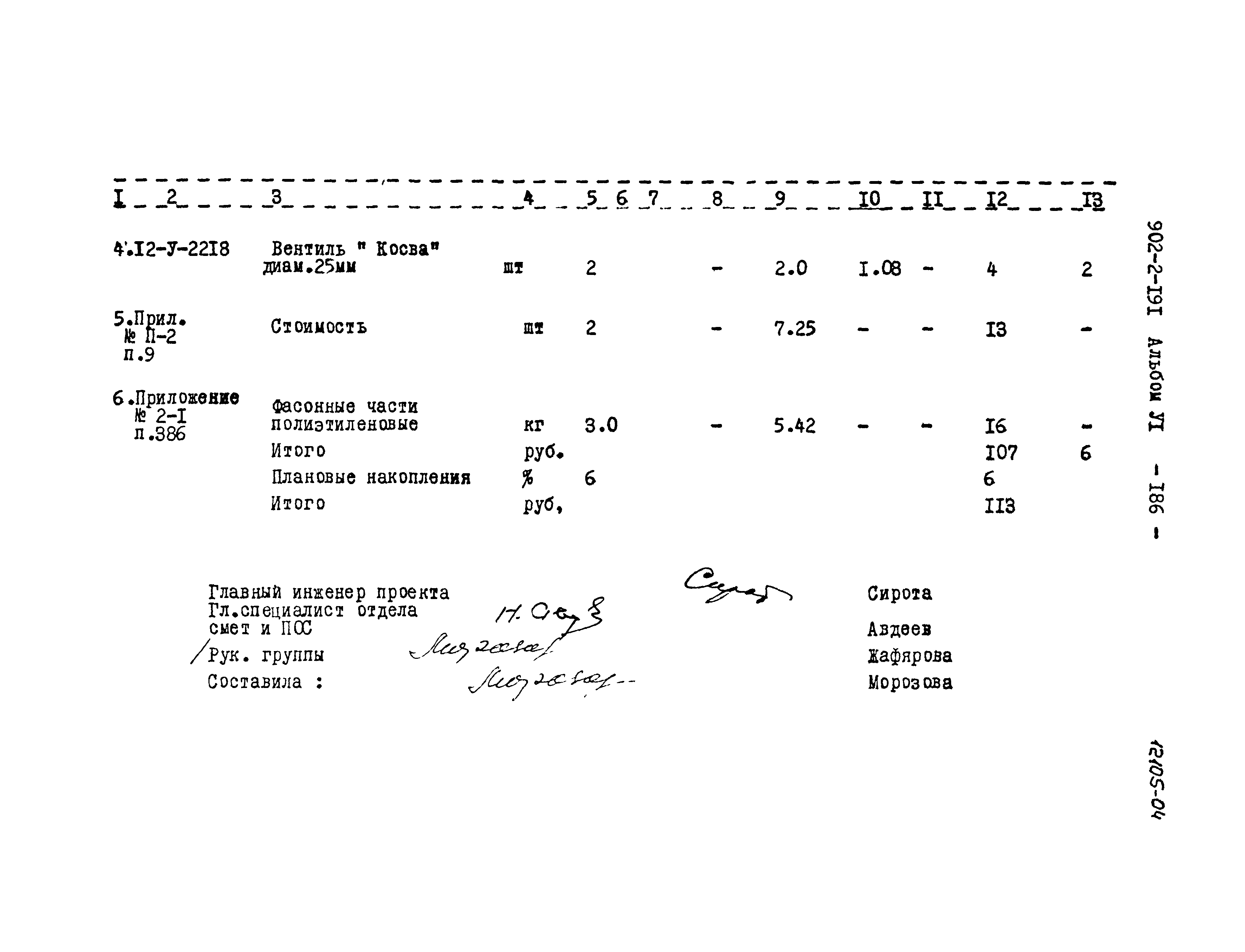 Типовой проект 902-2-191