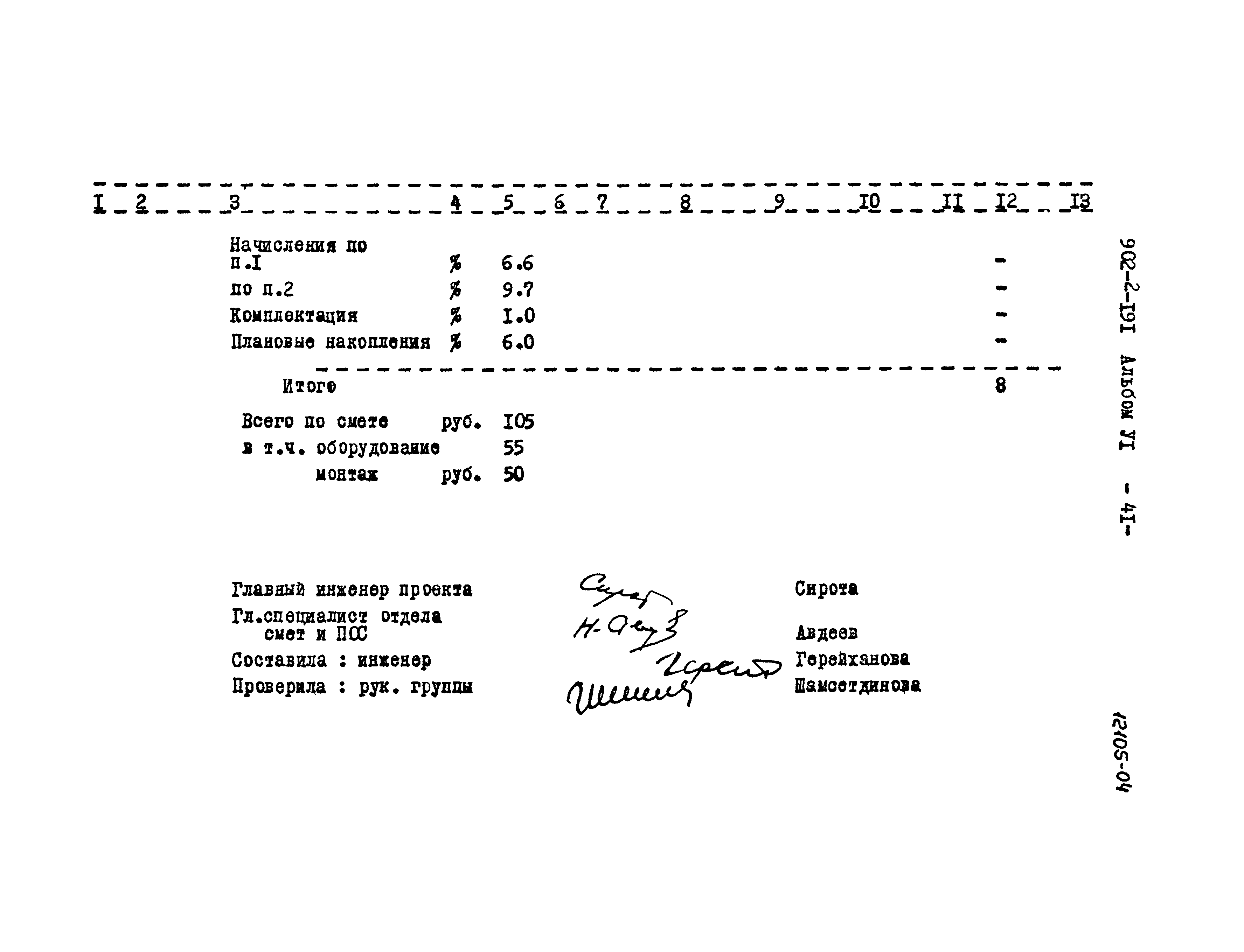 Типовой проект 902-2-191