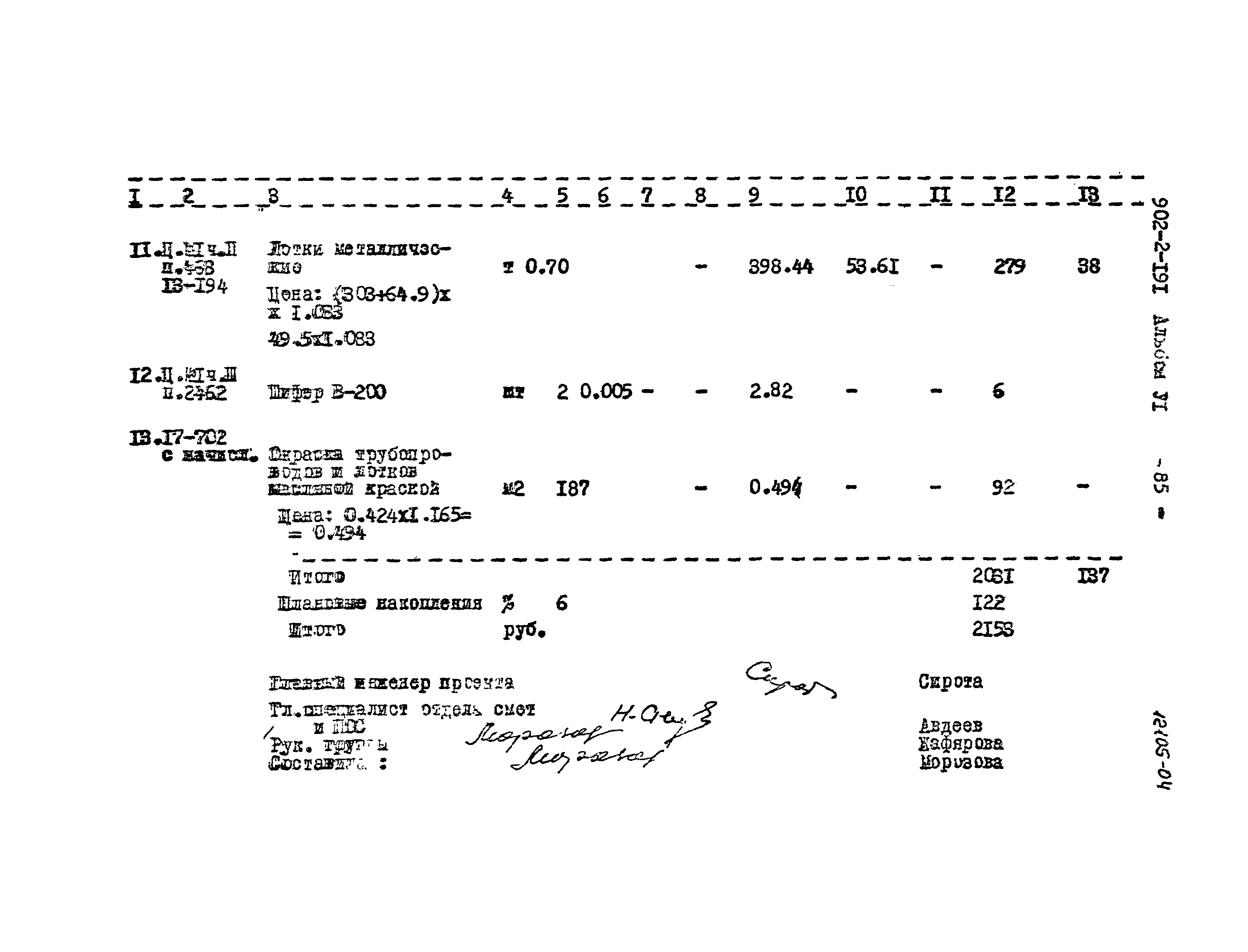 Типовой проект 902-2-191