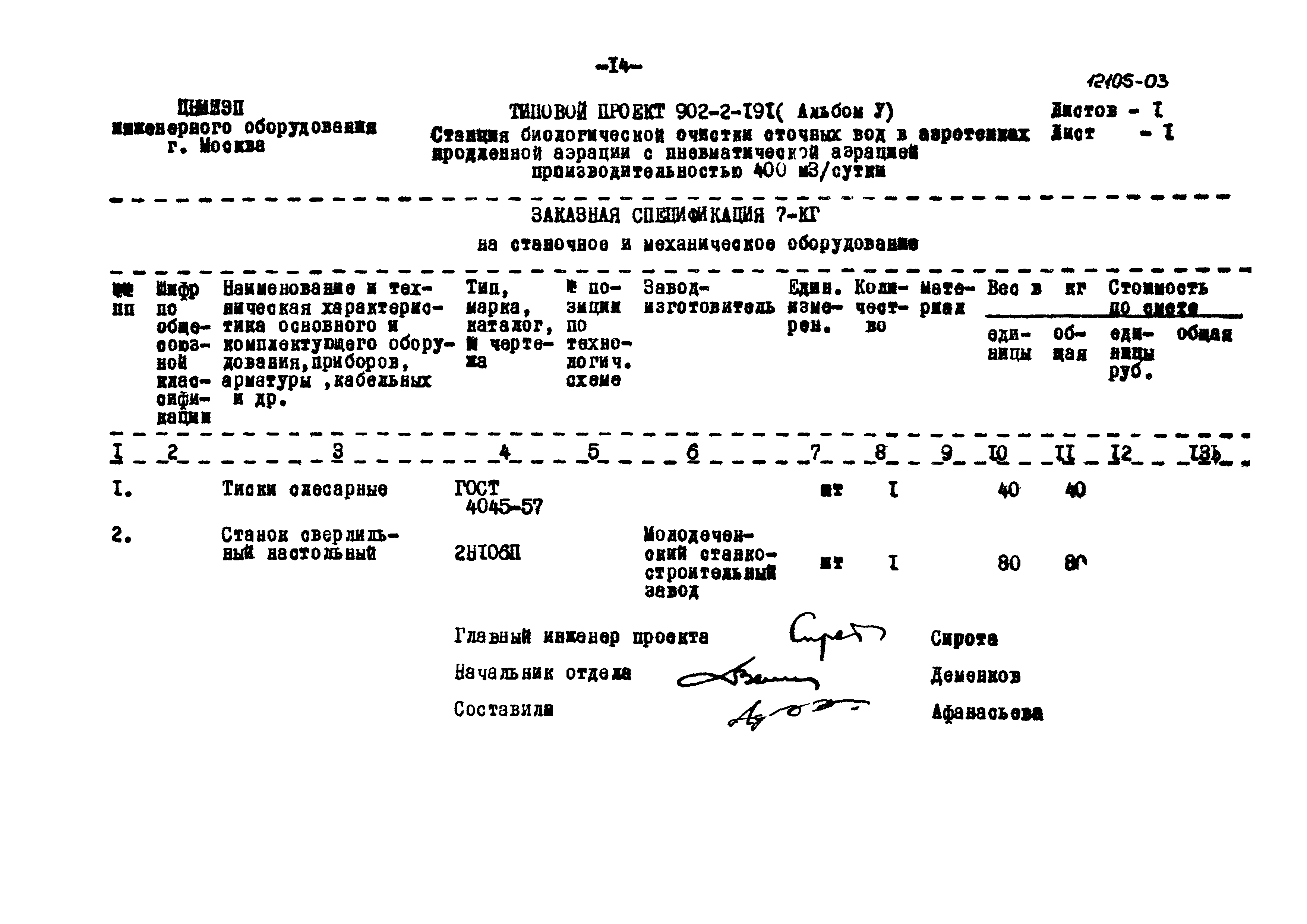 Типовой проект 902-2-191