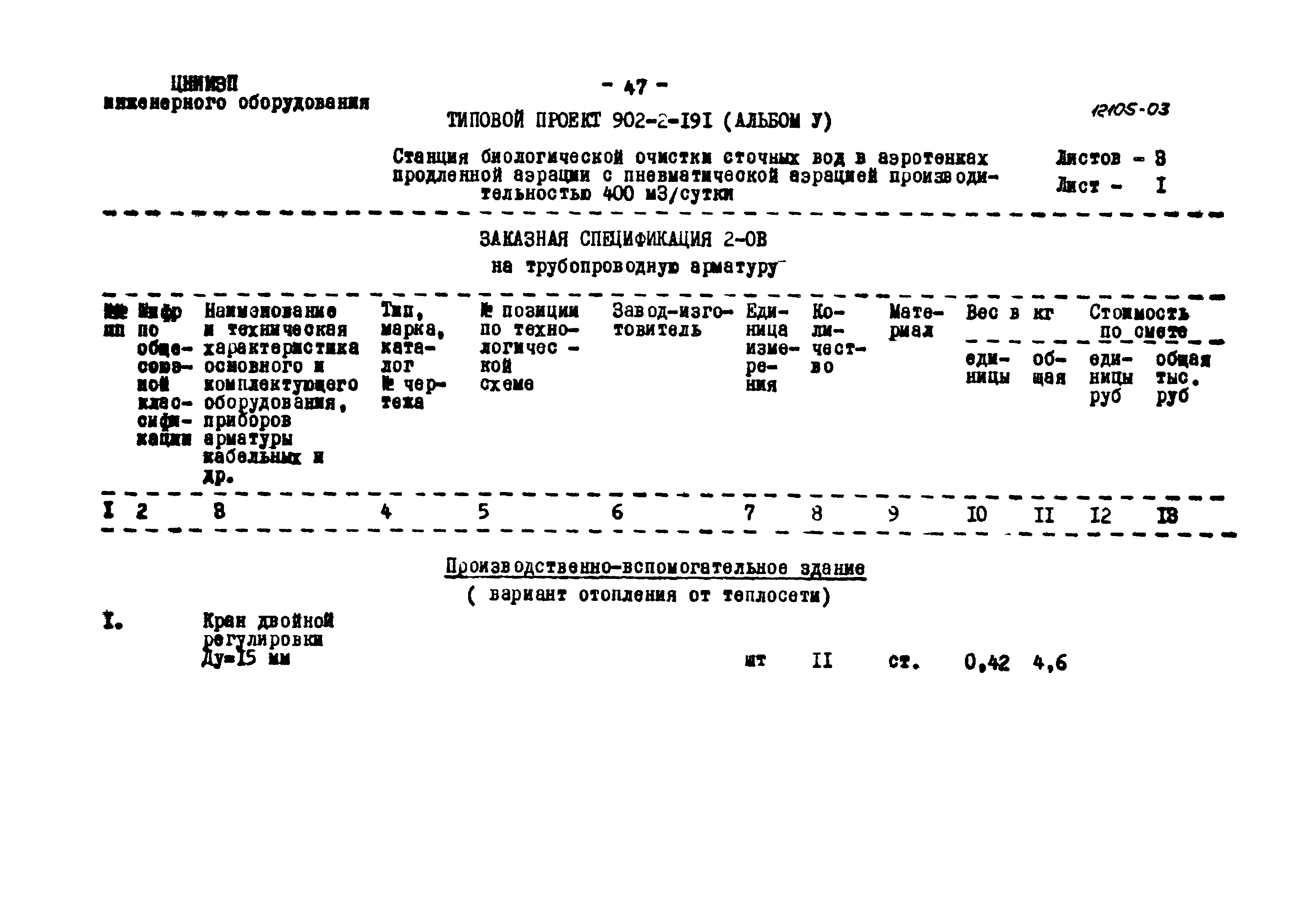 Типовой проект 902-2-191