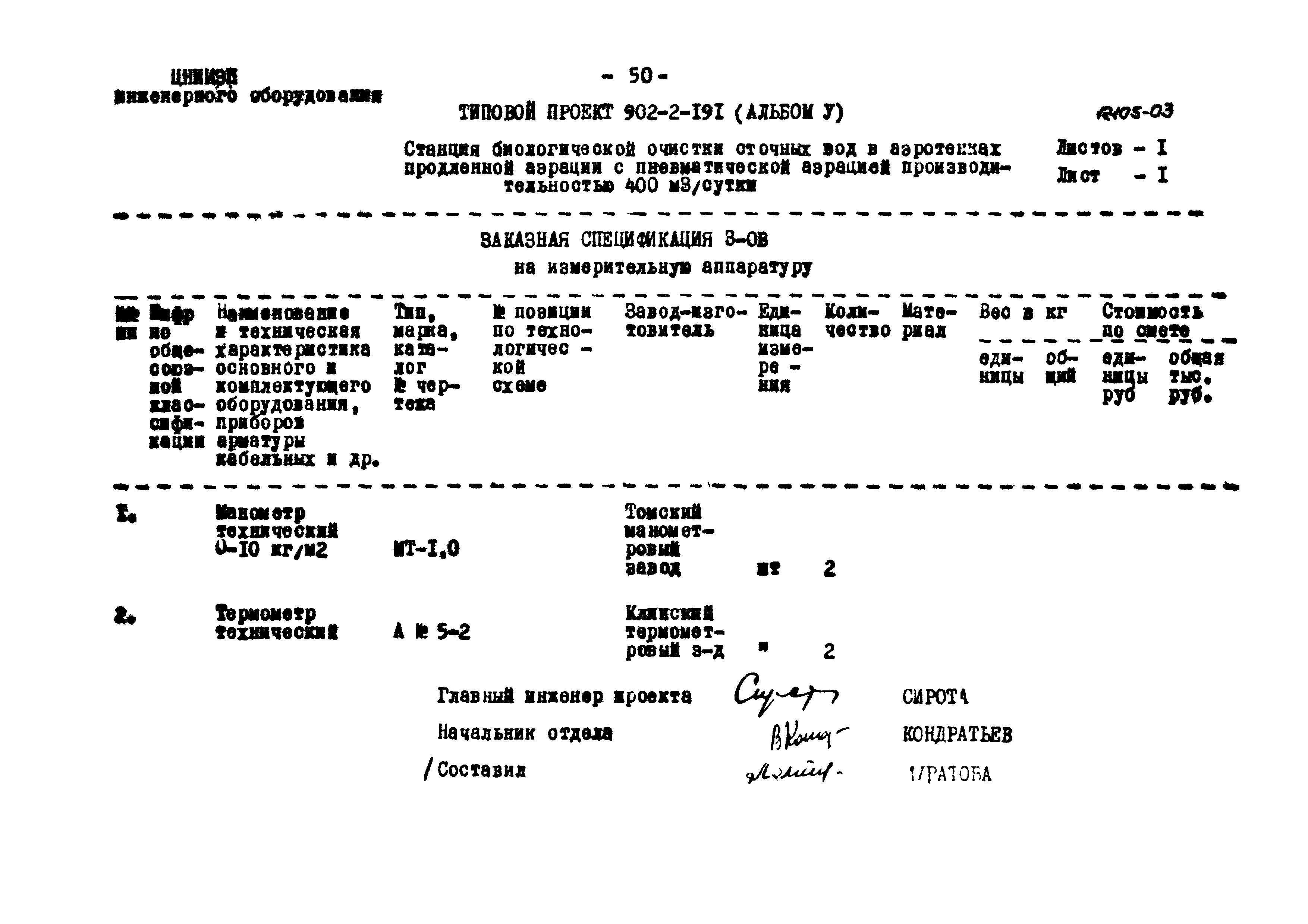 Типовой проект 902-2-191