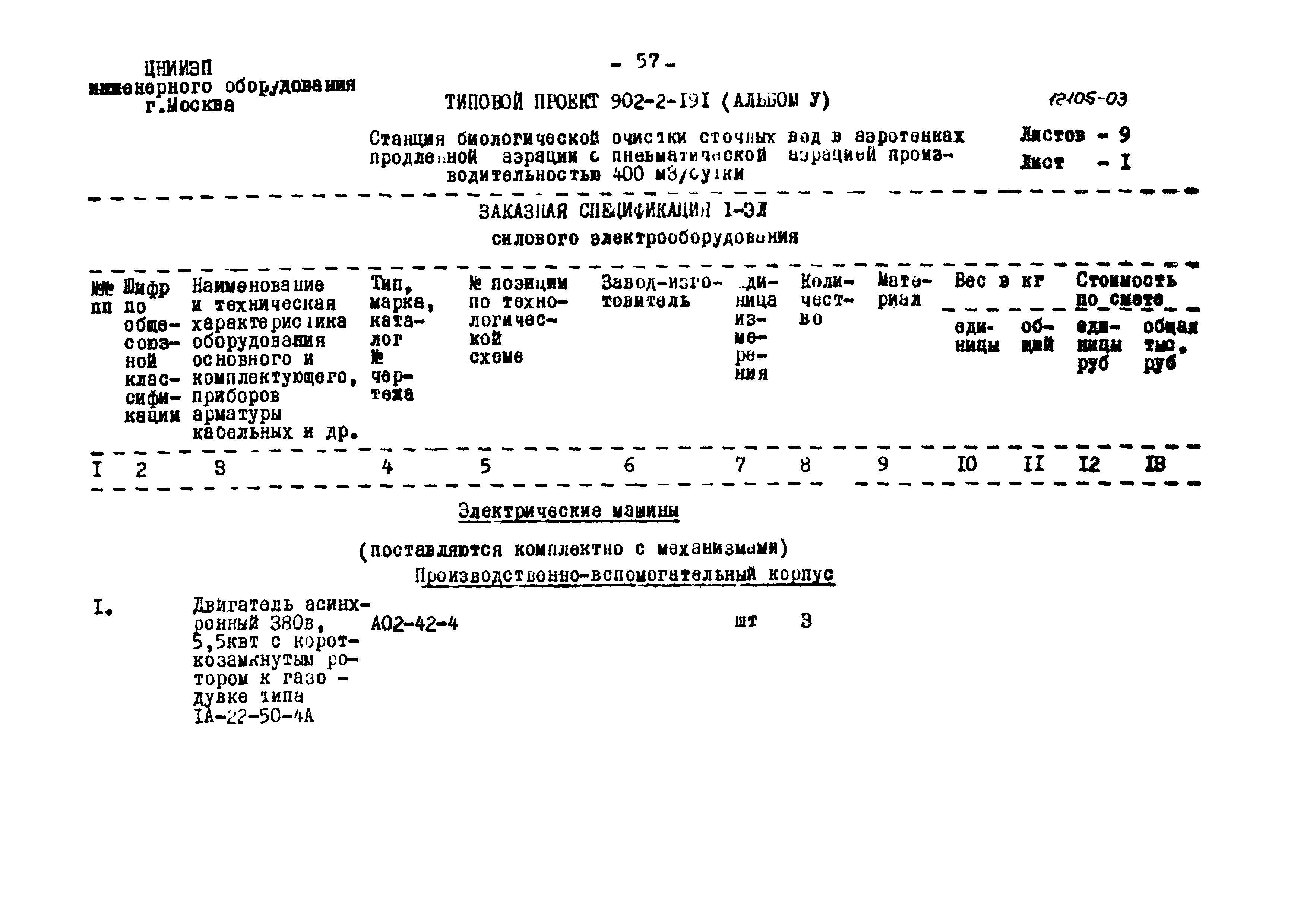 Типовой проект 902-2-191