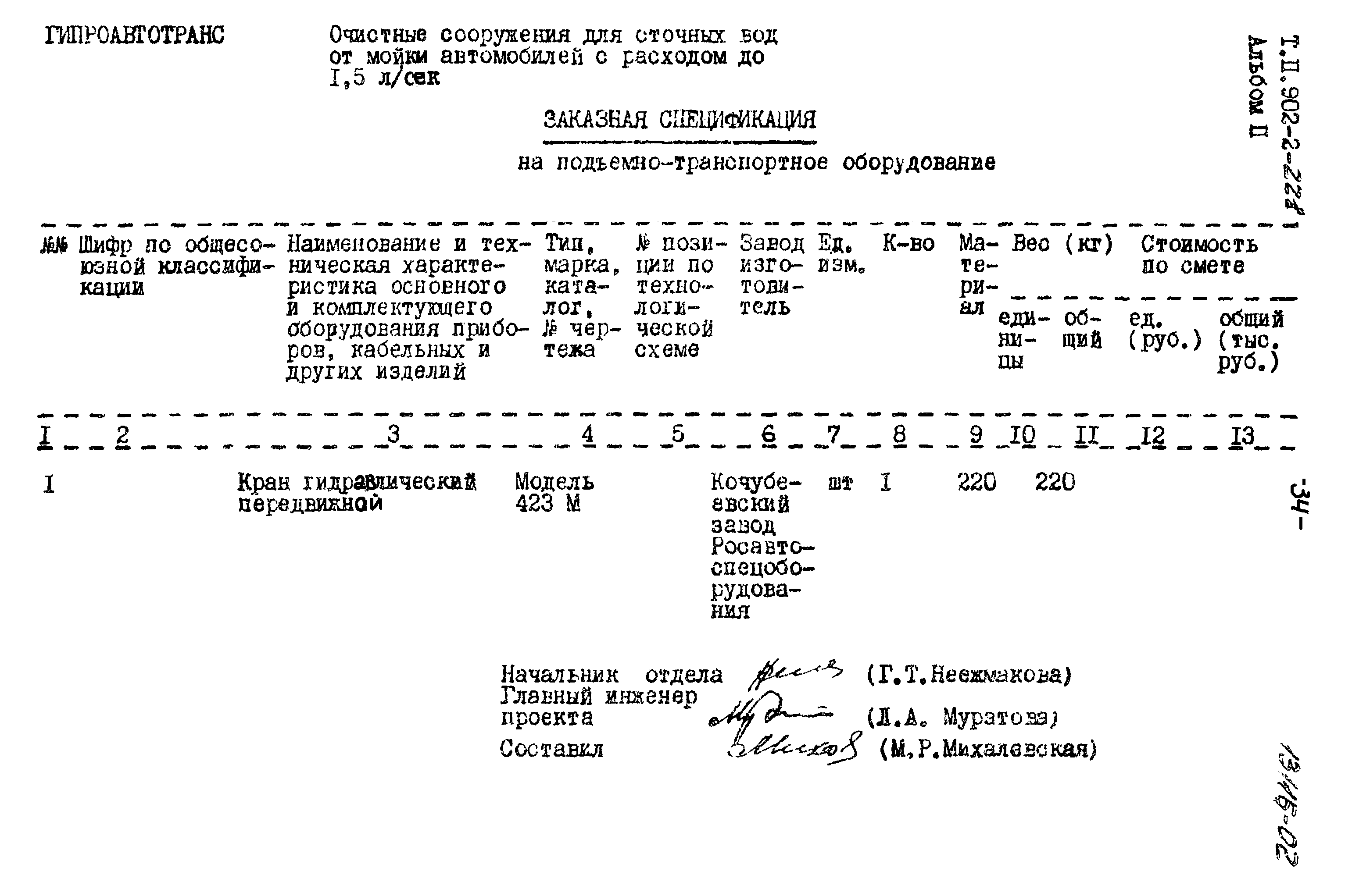 Типовой проект 902-2-221