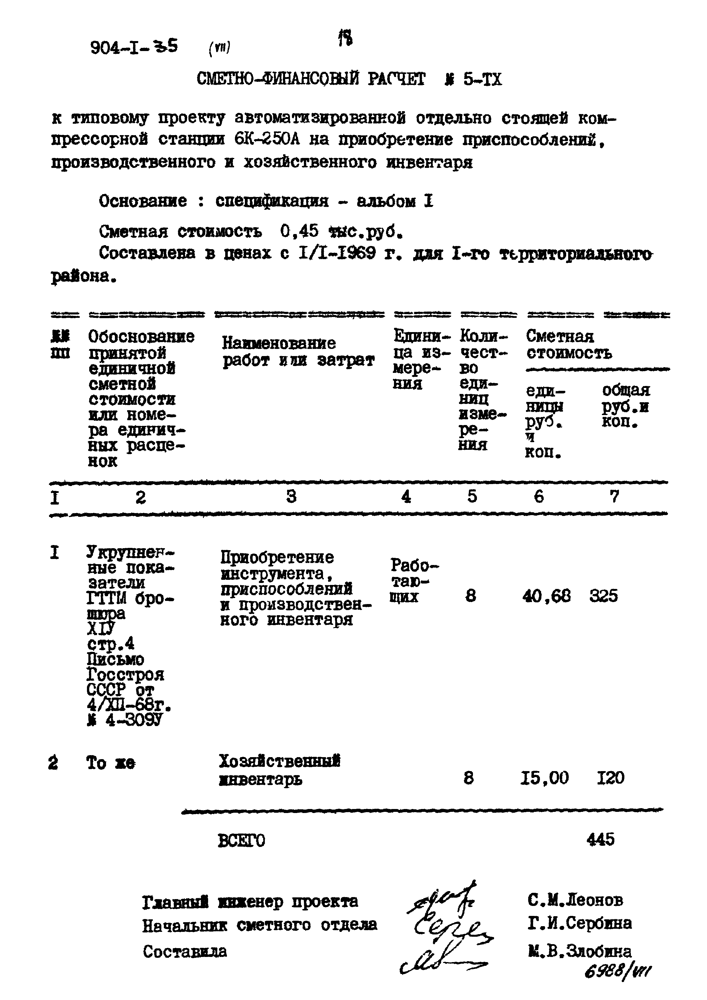 Типовой проект 904-1-35