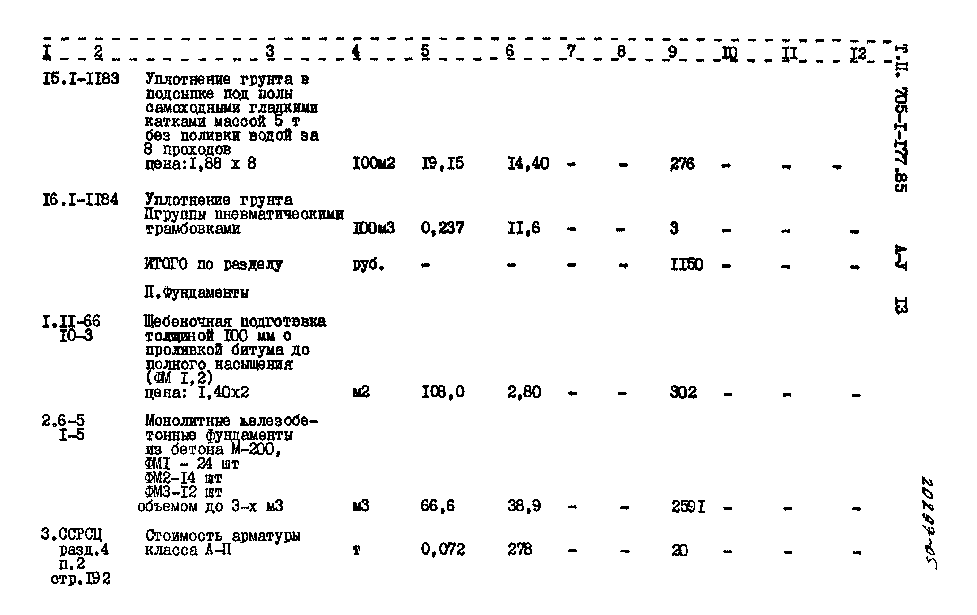 Типовой проект 705-1-177.85