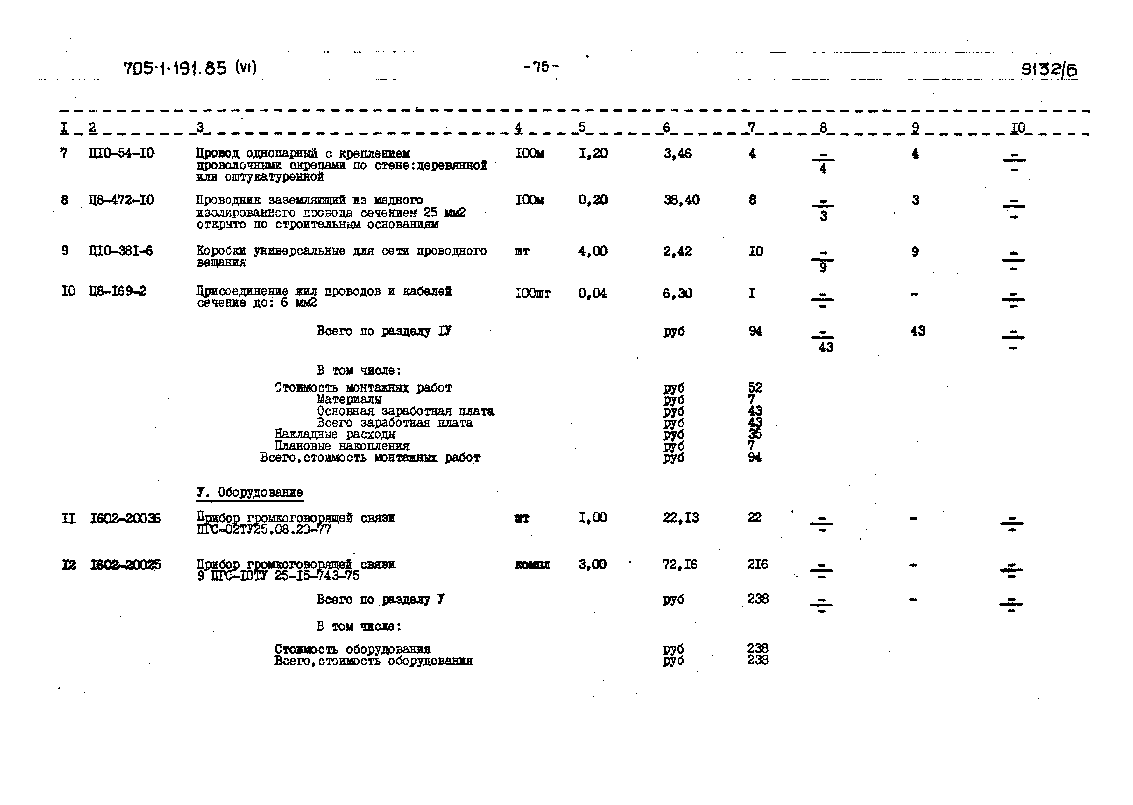 Типовой проект 705-1-191.85