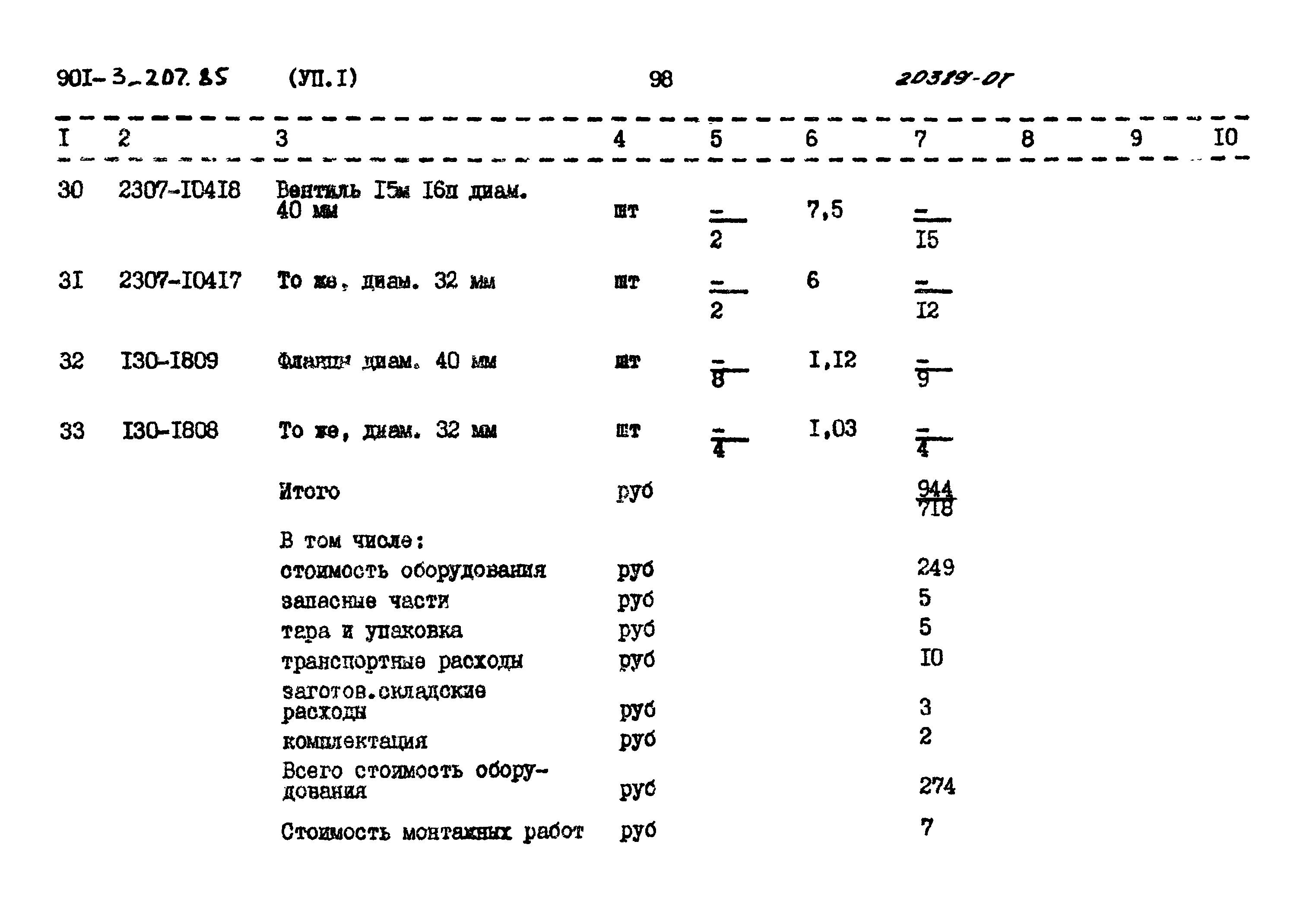 Типовой проект 901-3-207.85