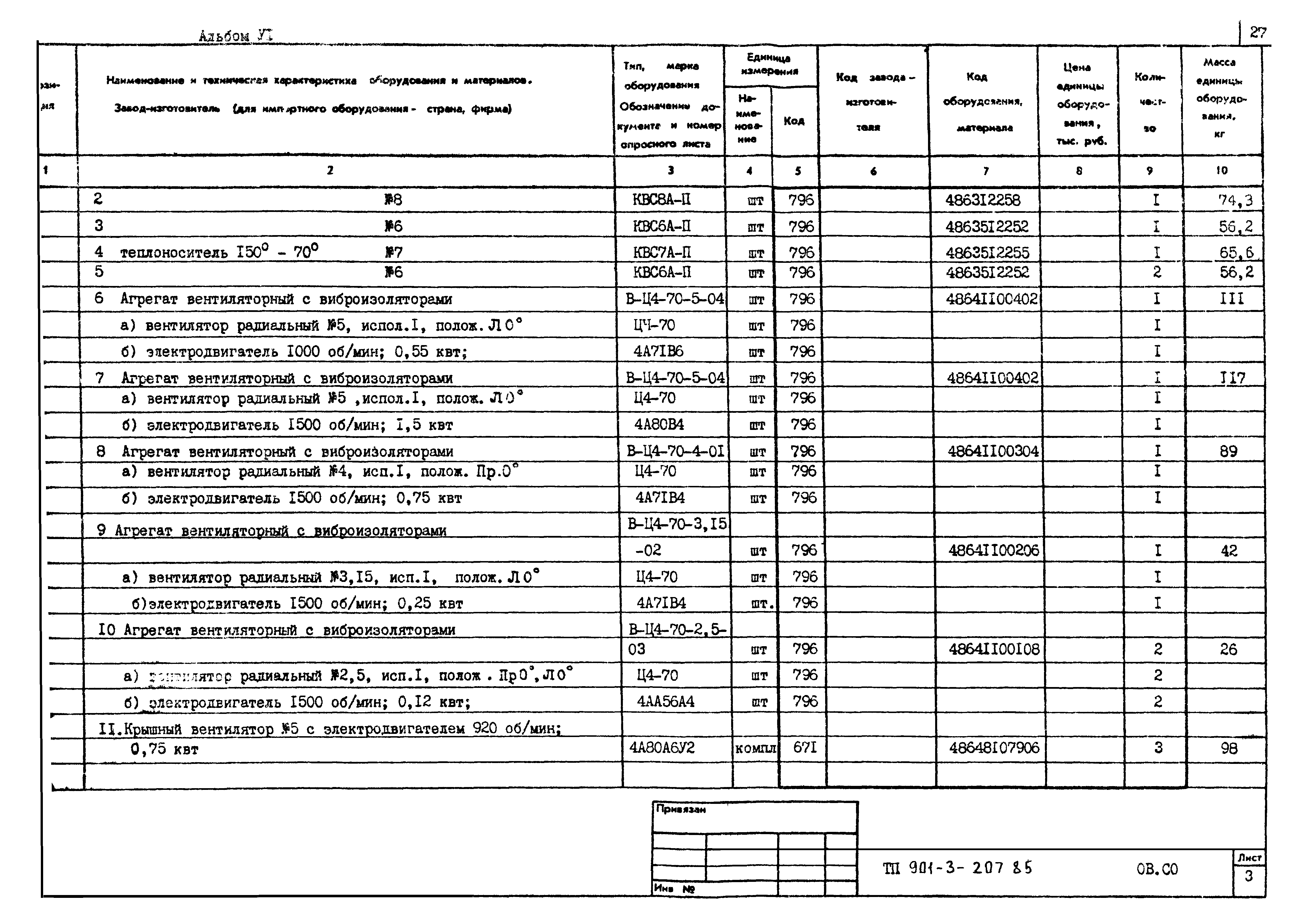 Типовой проект 901-3-207.85