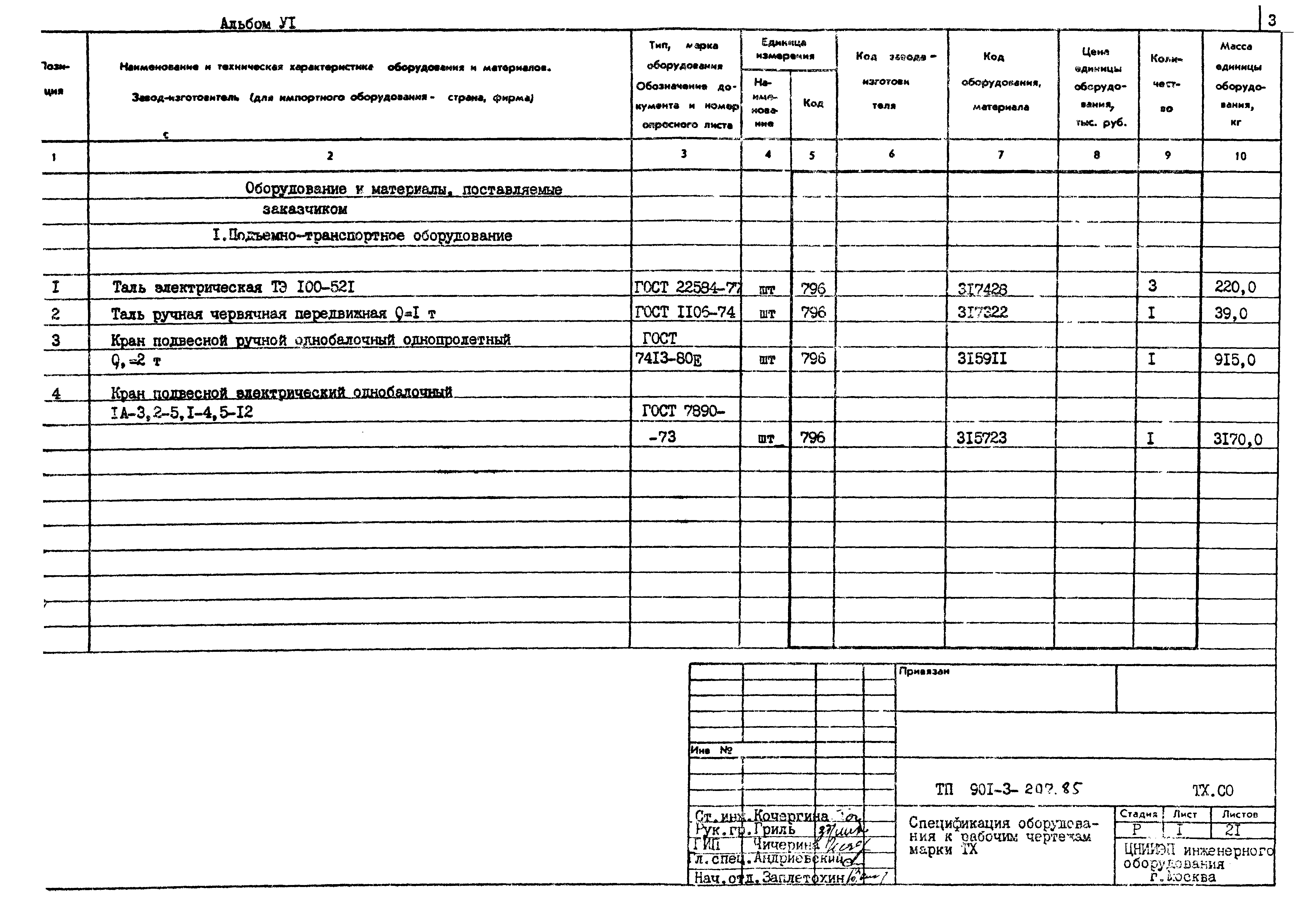 Типовой проект 901-3-207.85