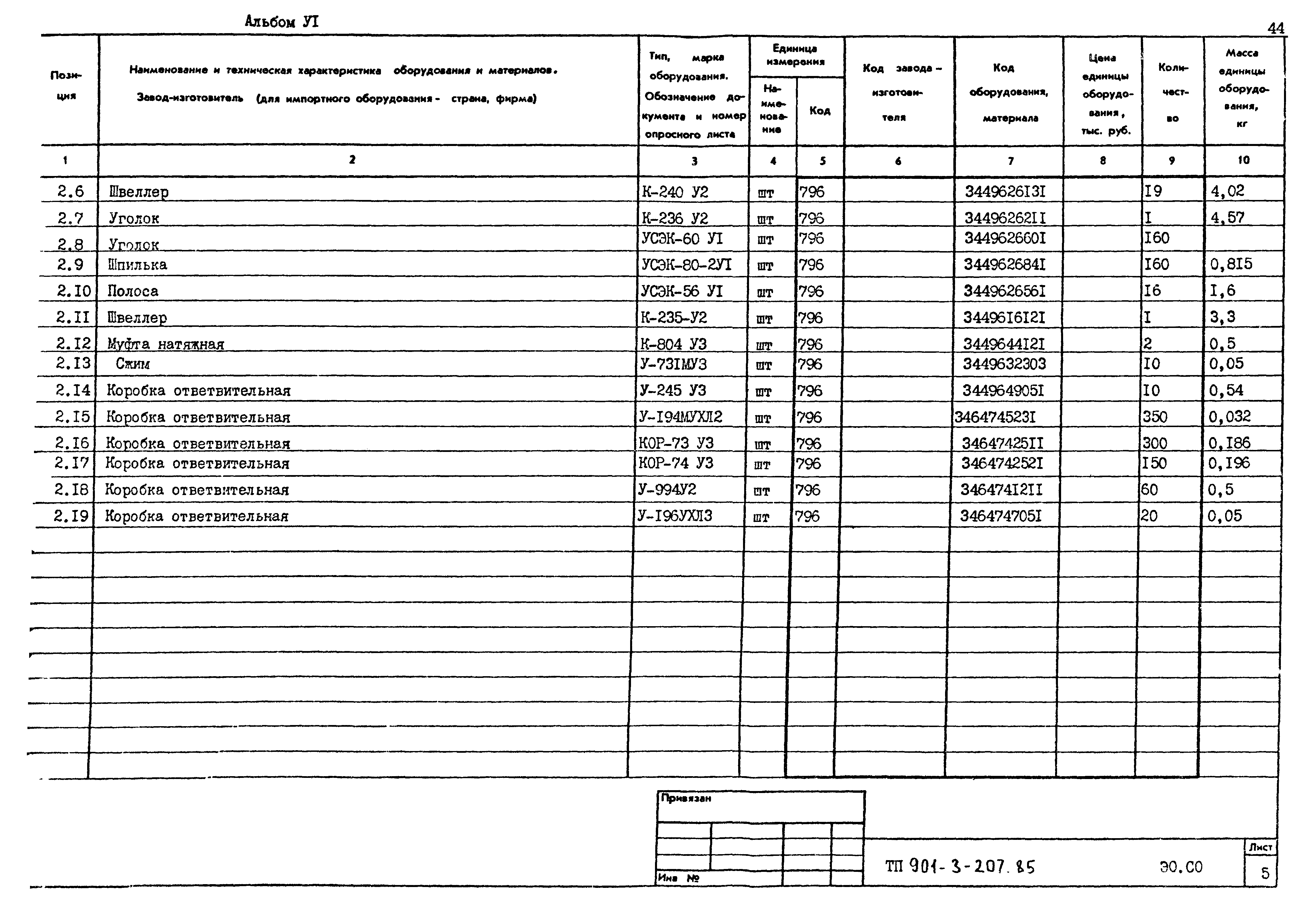 Типовой проект 901-3-207.85