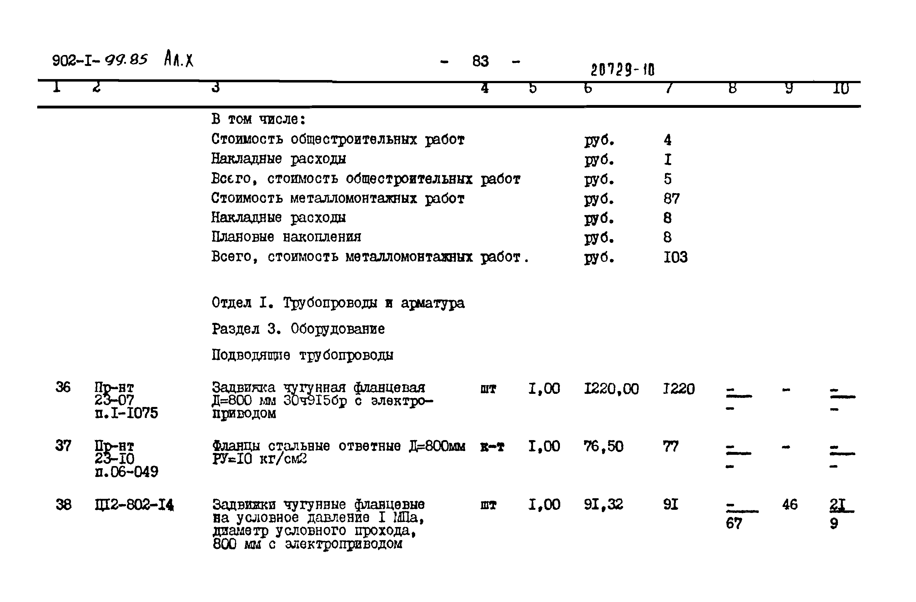 Типовой проект 902-1-99.85