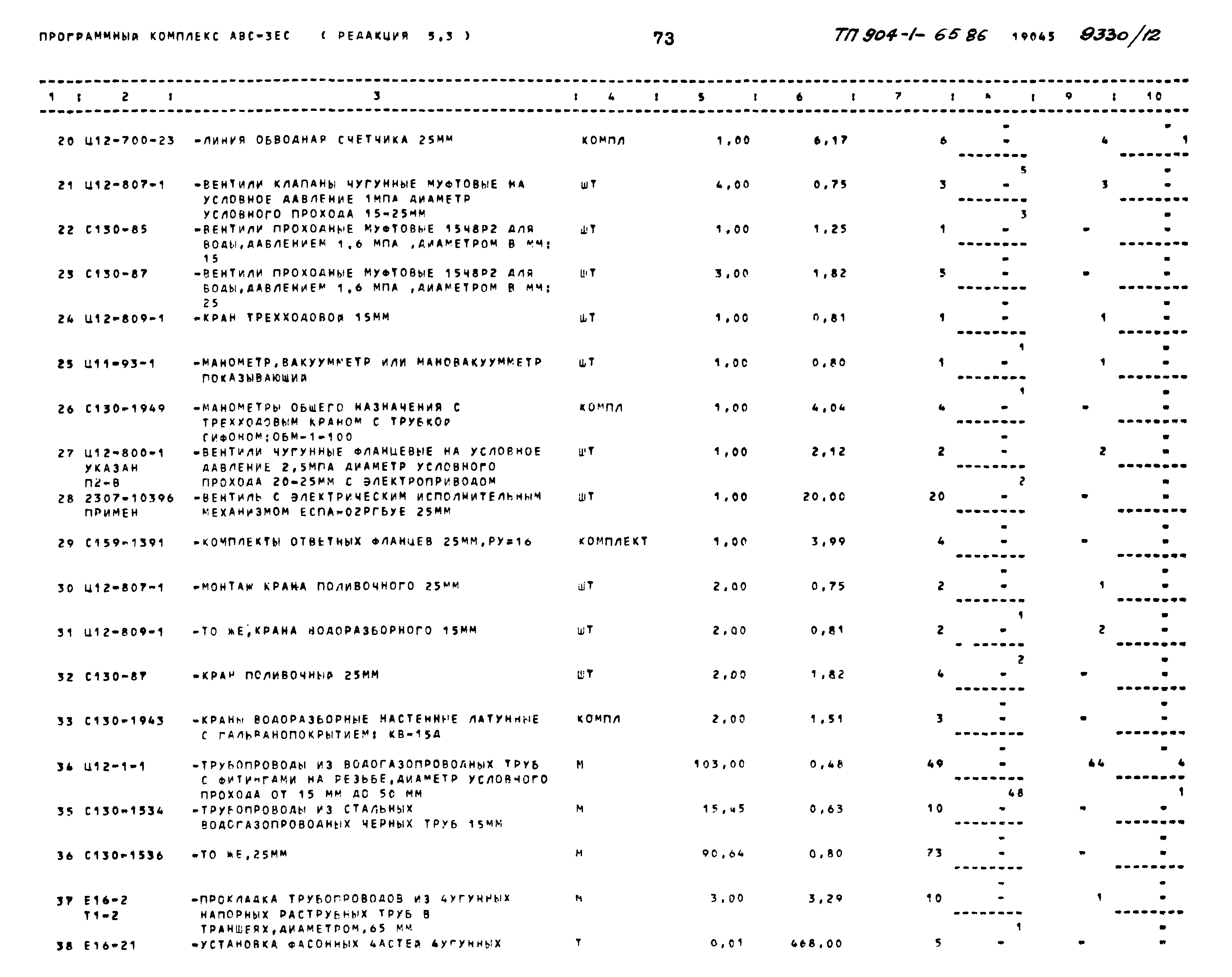 Типовой проект 904-1-65.86