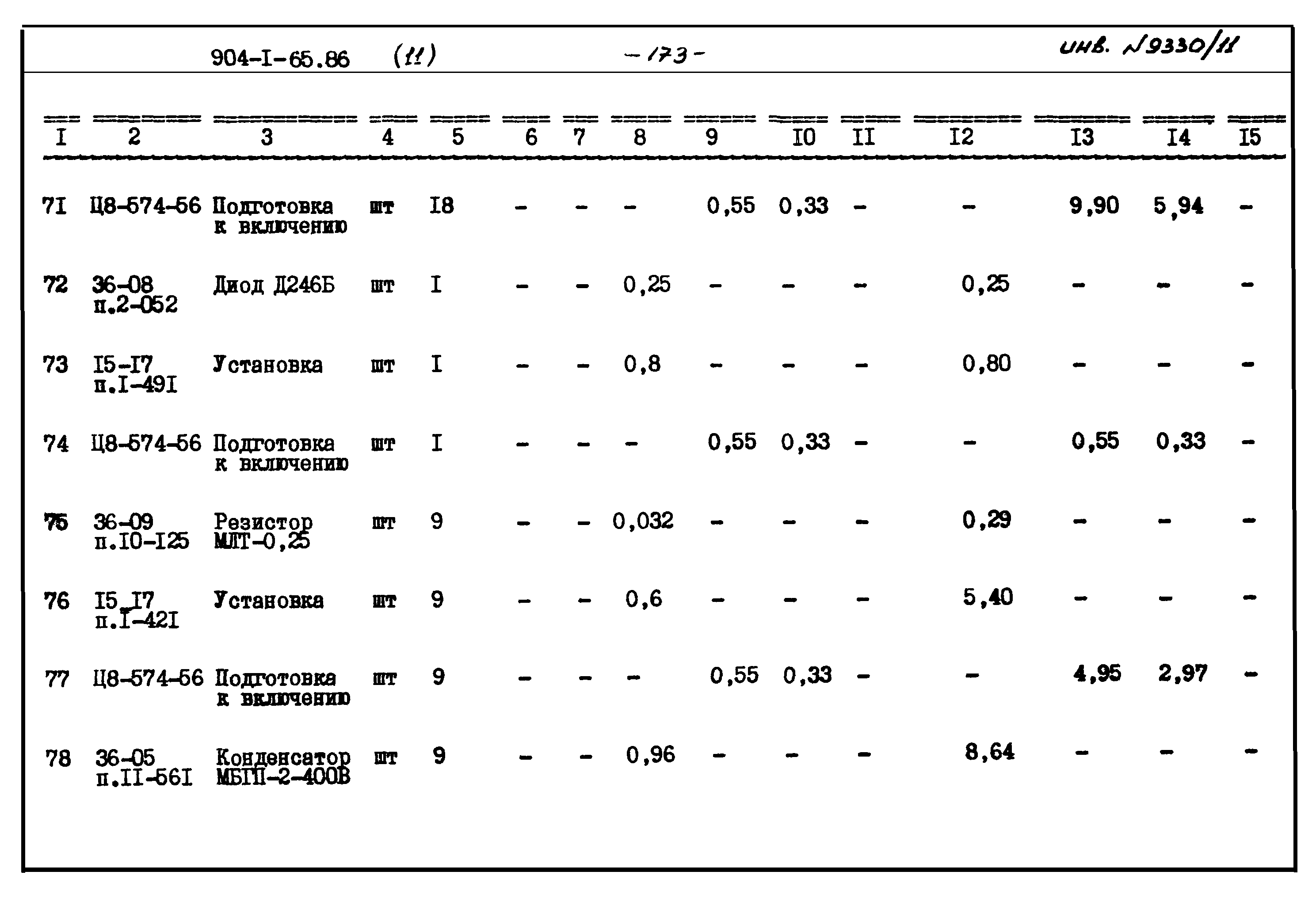 Типовой проект 904-1-65.86