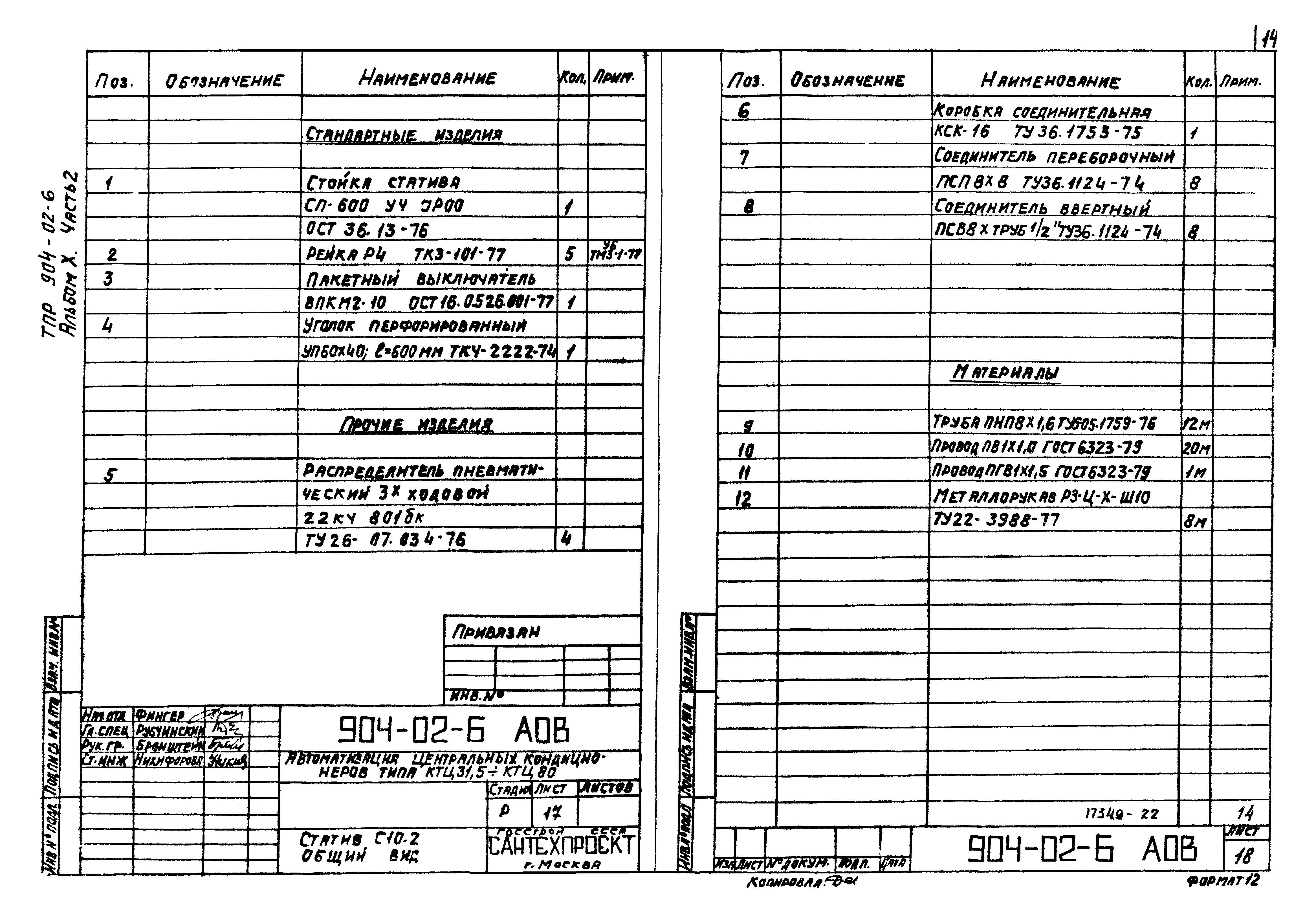 Типовые проектные решения 904-02-6