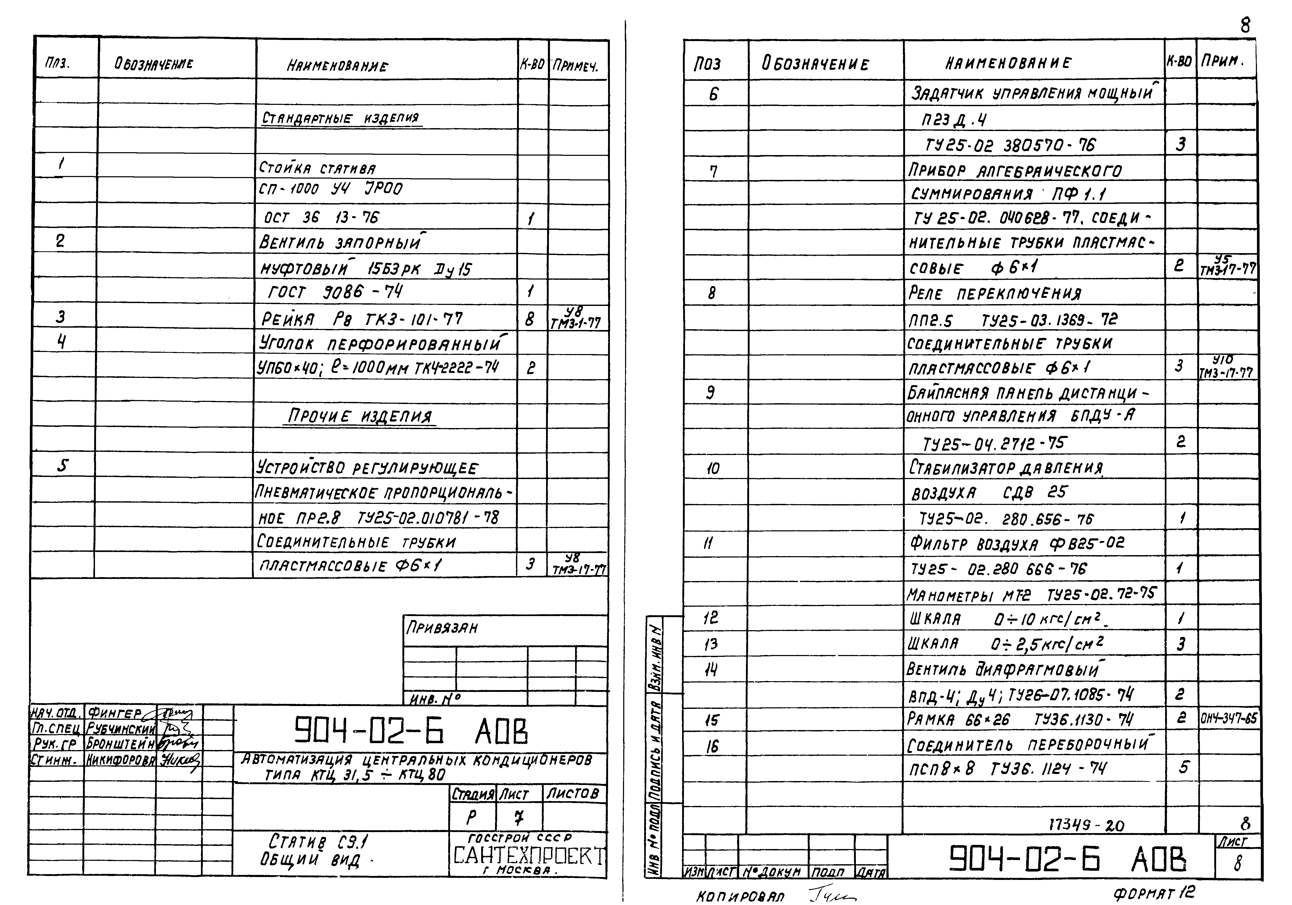 Типовые проектные решения 904-02-6