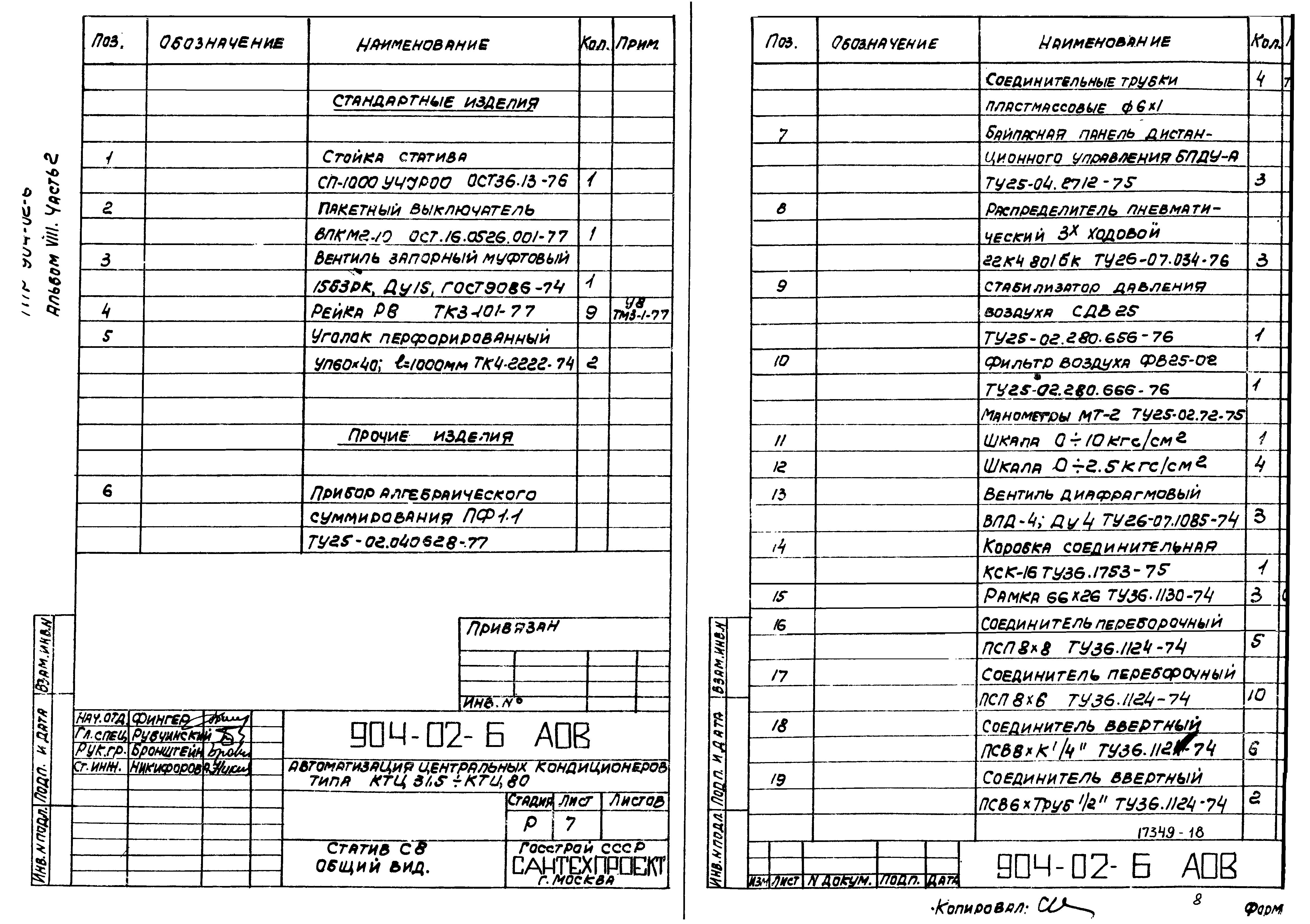 Типовые проектные решения 904-02-6