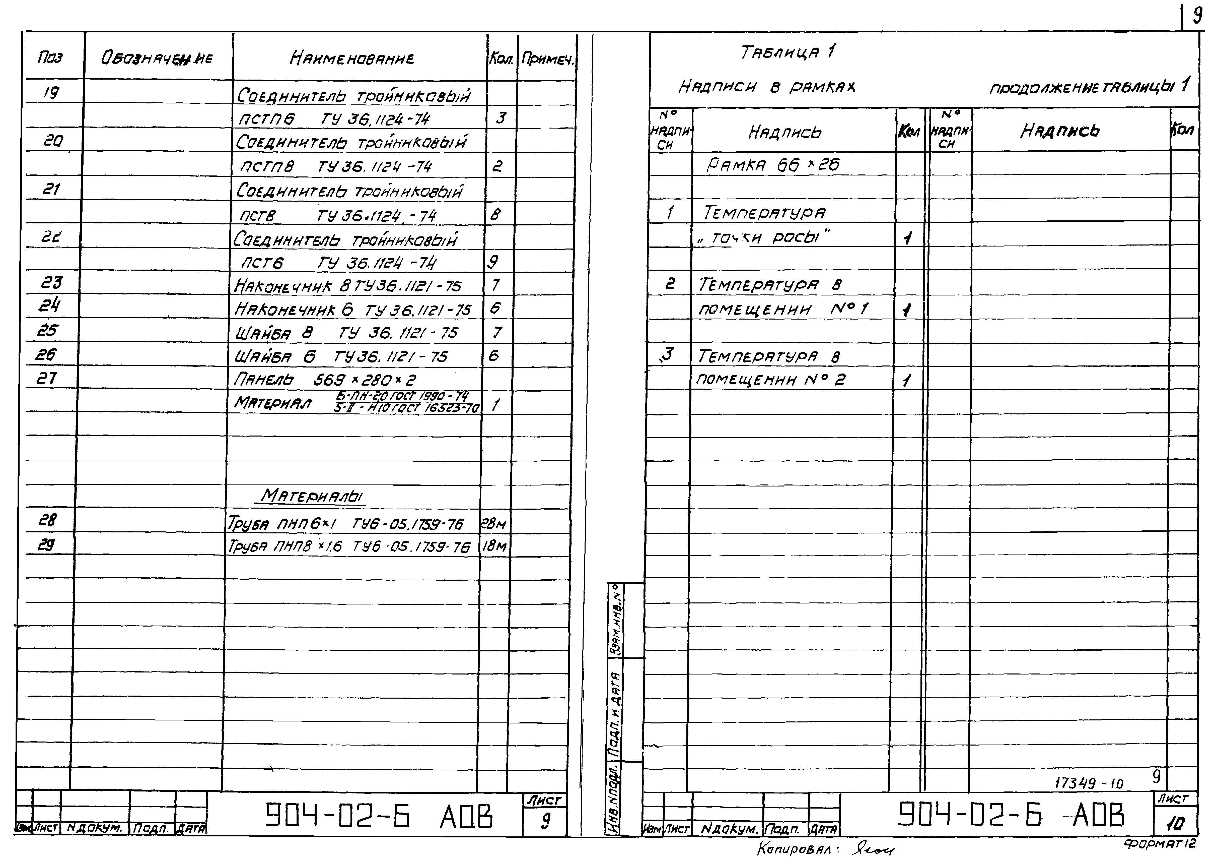 Типовые проектные решения 904-02-6