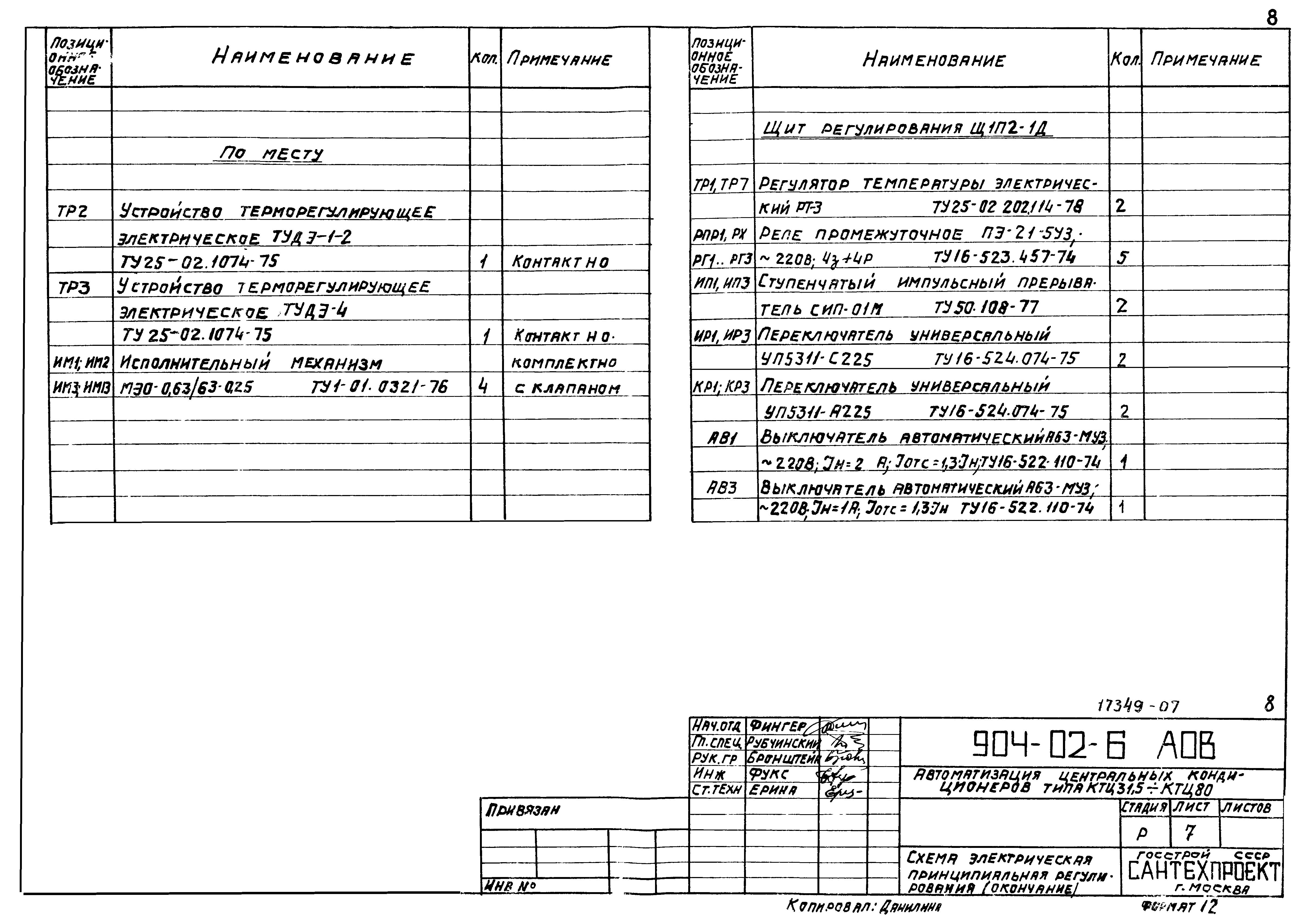 Типовые проектные решения 904-02-6