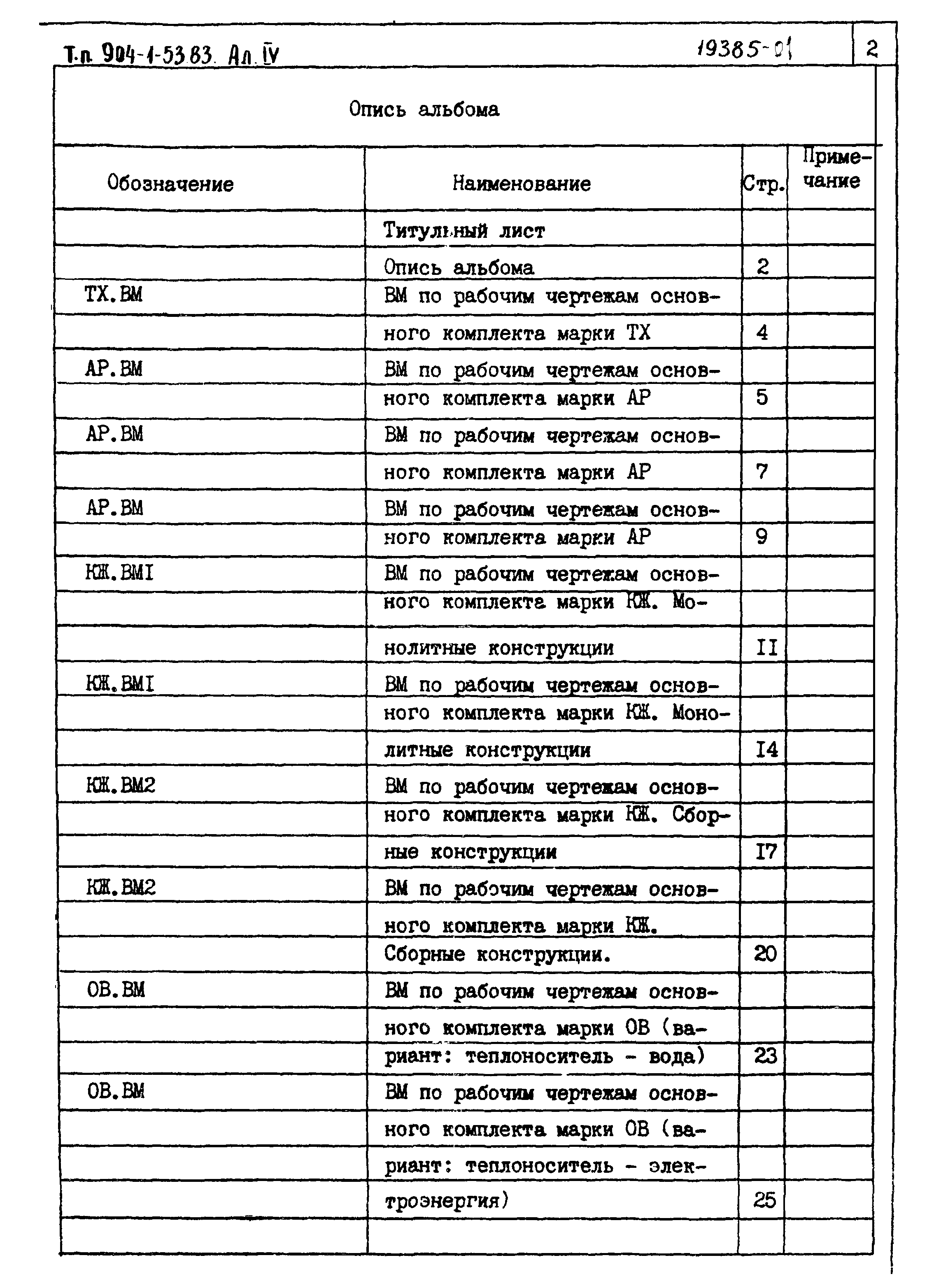 Типовой проект 904-1-53.83