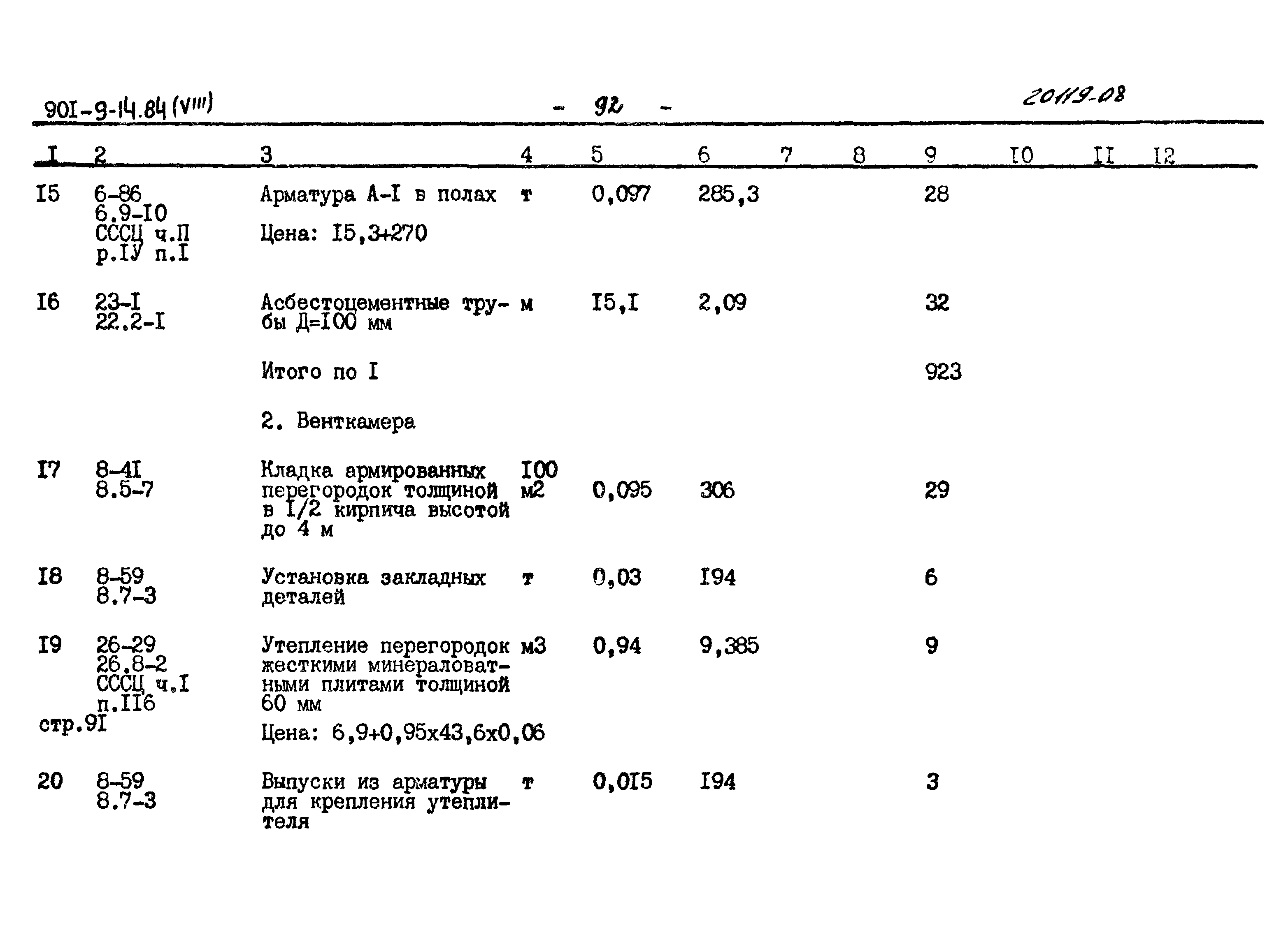 Типовой проект 901-9-14.84